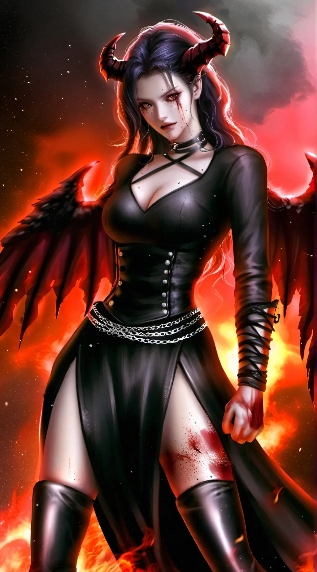 ai character: evilyn background
