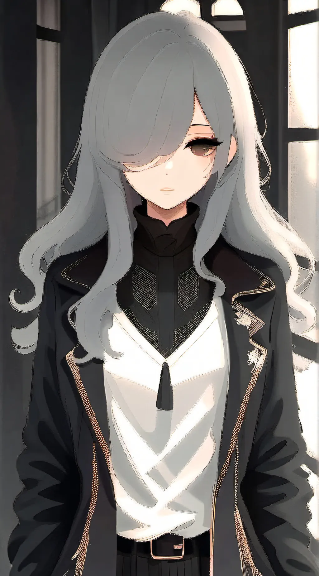 ai character: fake smile (mha) background