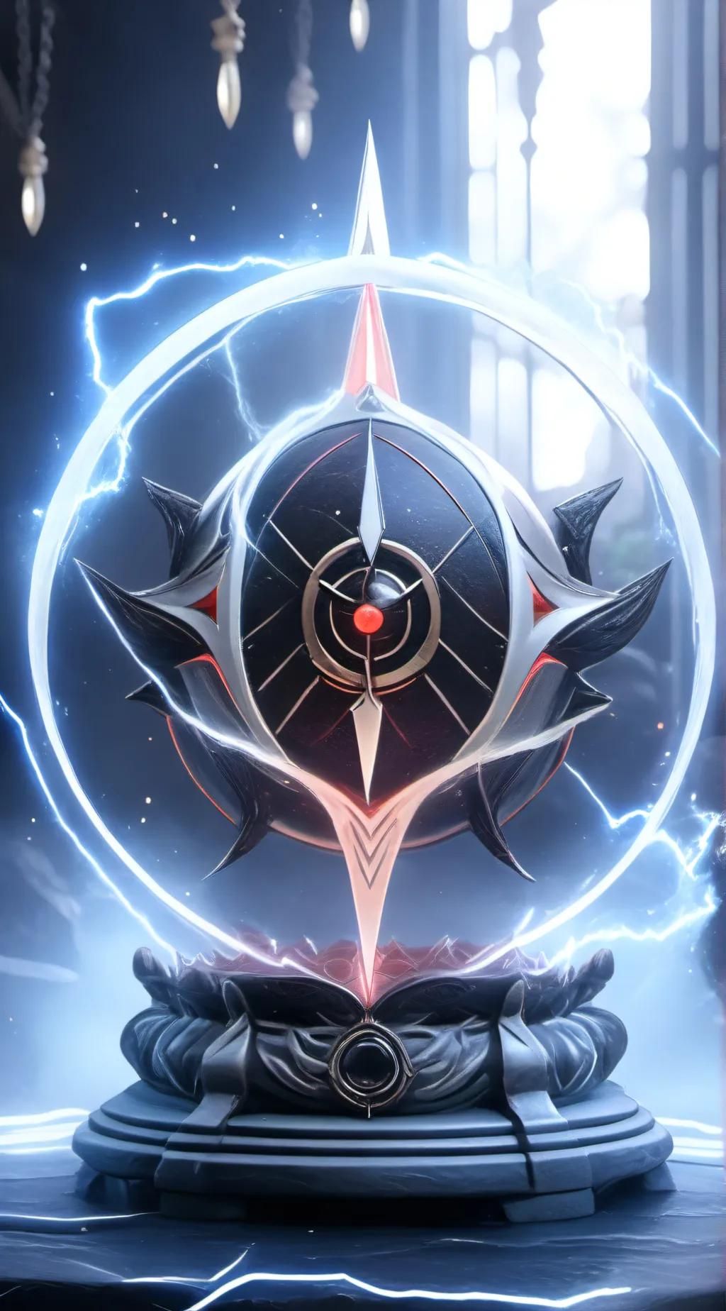 ai character: (devil)magic orb background