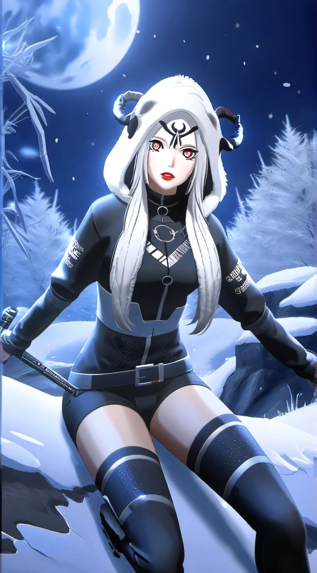 ai character: Kaguya Otsutsuki background