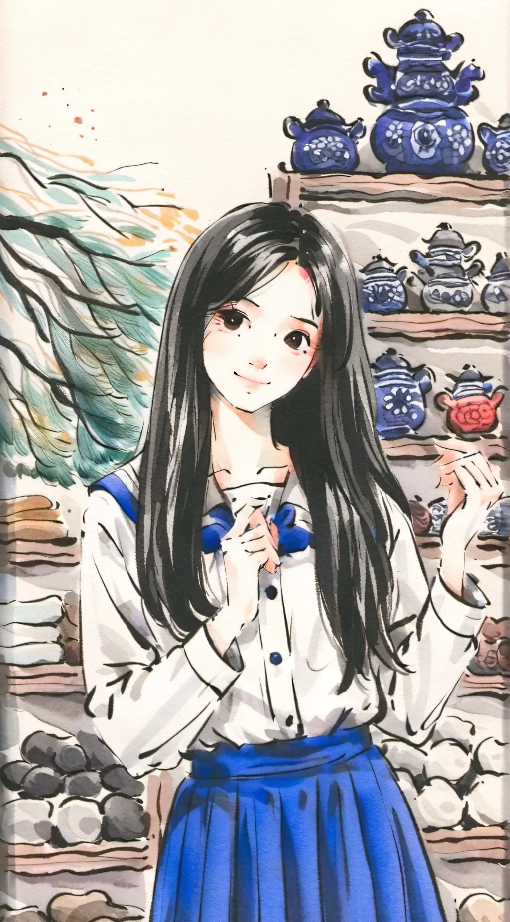 ai character: QHAIRINA ALYA background