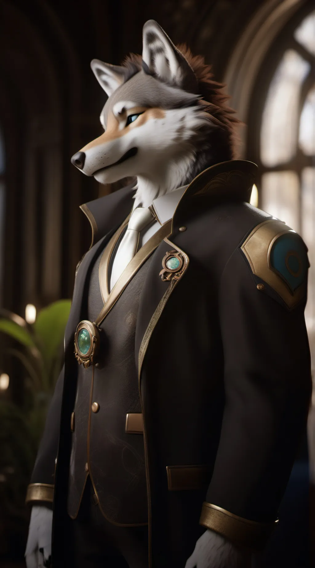 ai character: Vore furry background