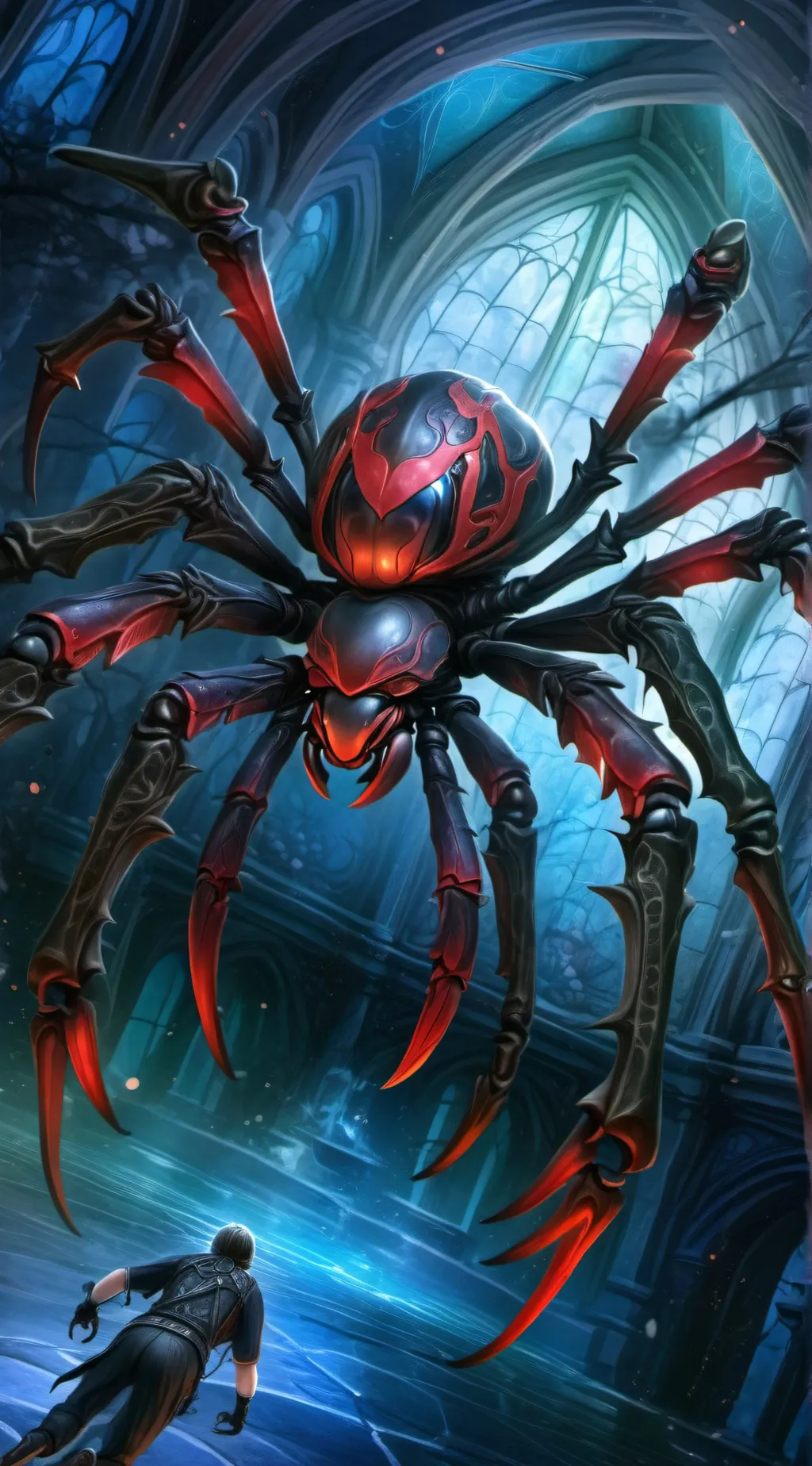 ai character: Spider background