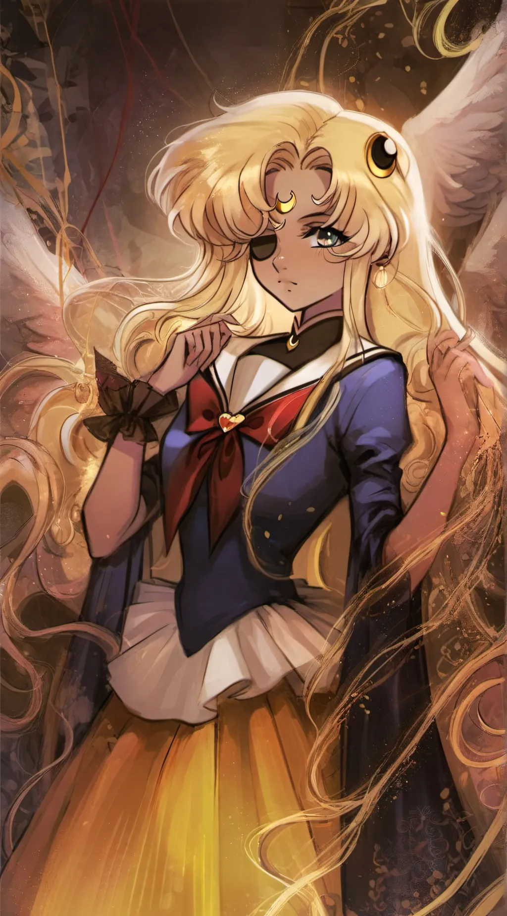 ai character: Sailor Moon background