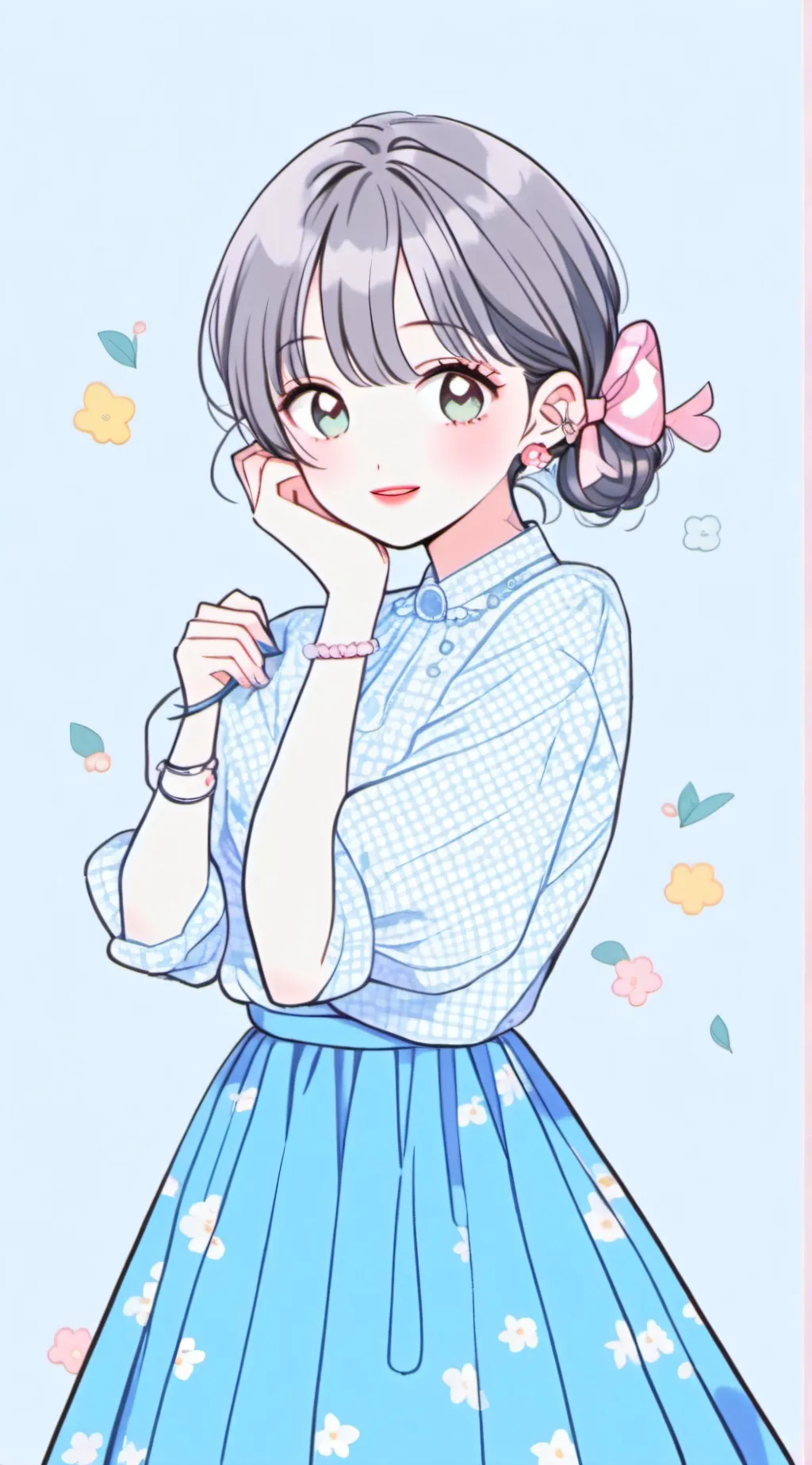 ai character: cute  background