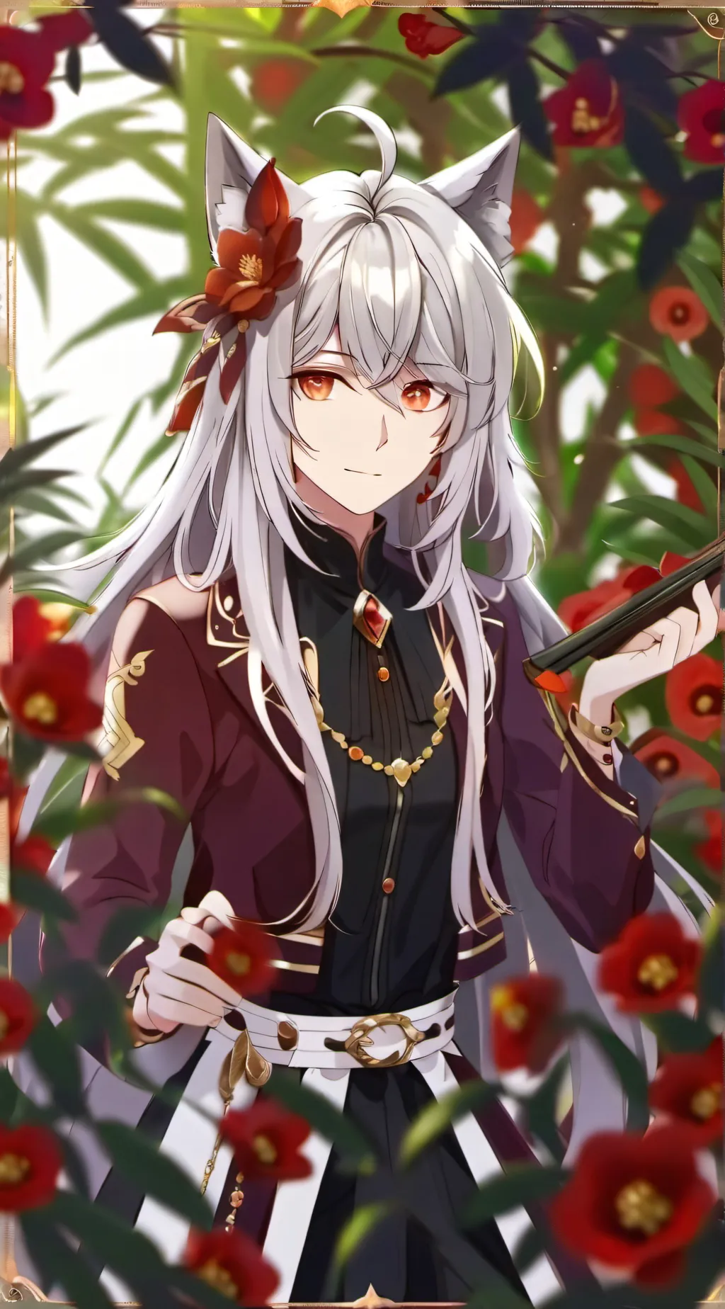 ai character: 白夌 background