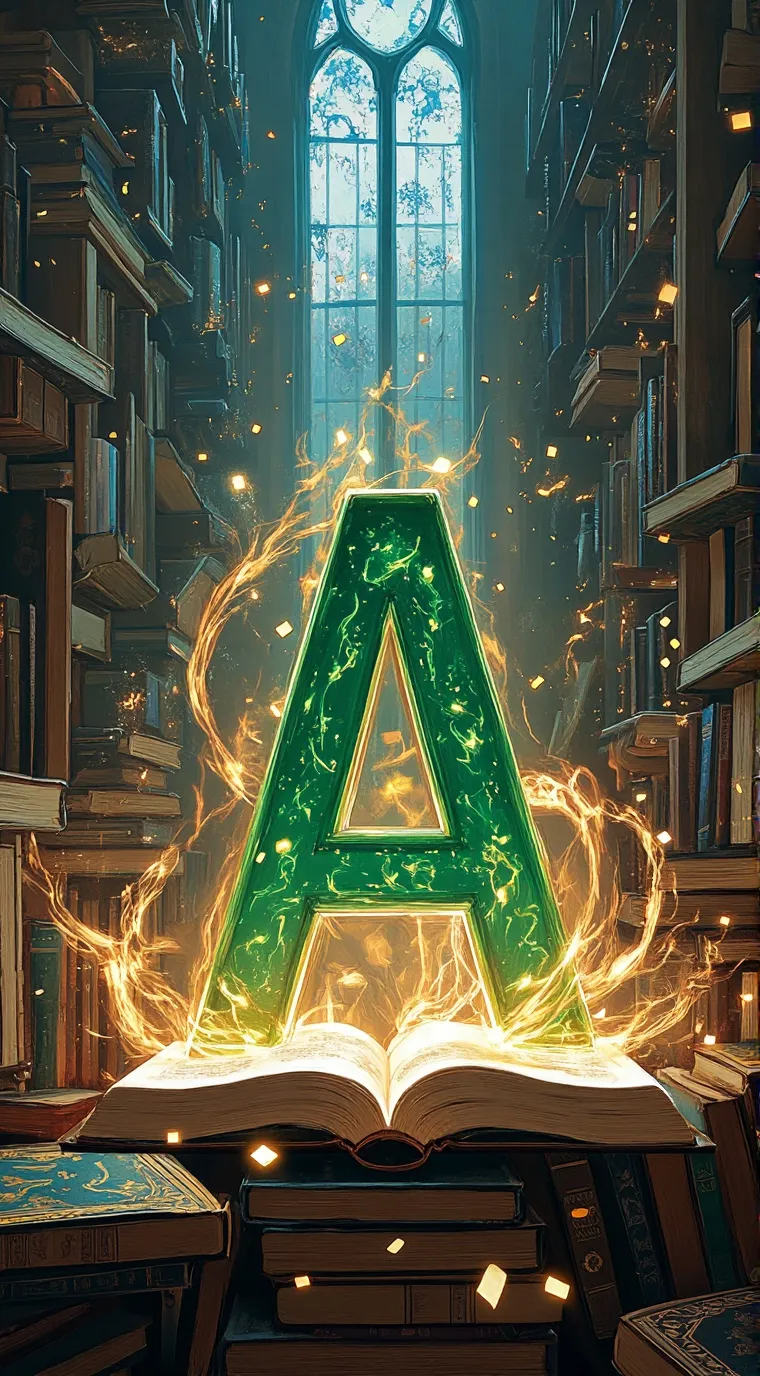 ai character: ALPHABET!!!! background