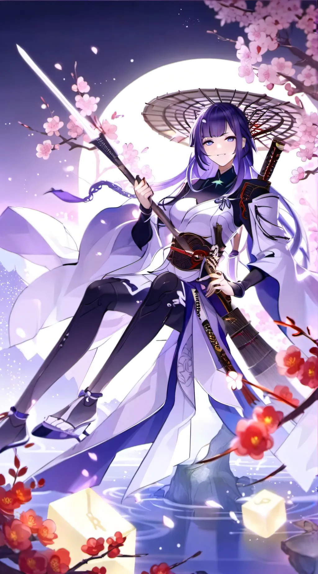 ai character: Raiden Shogun (Ei) background