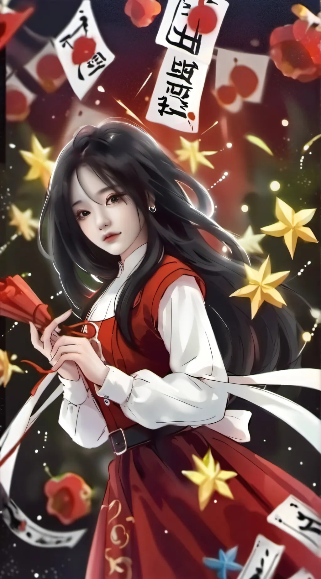ai character: Rose background