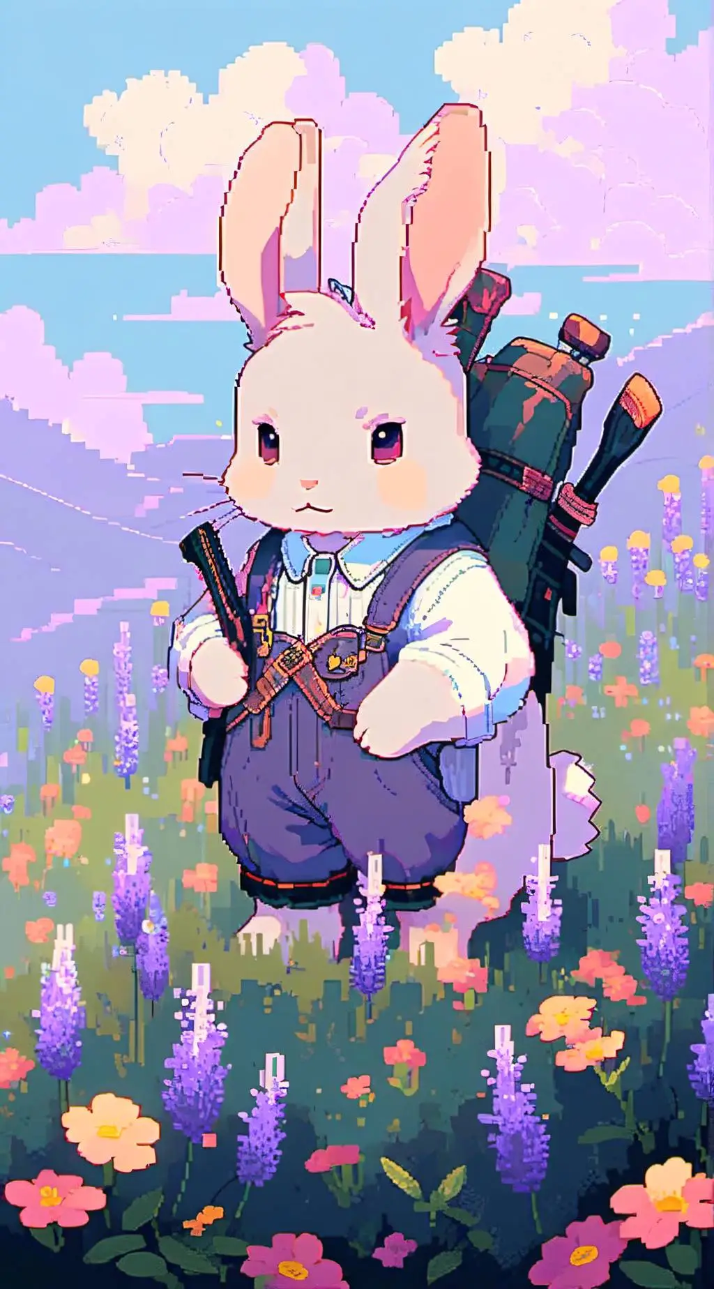 ai character: Fluffy background