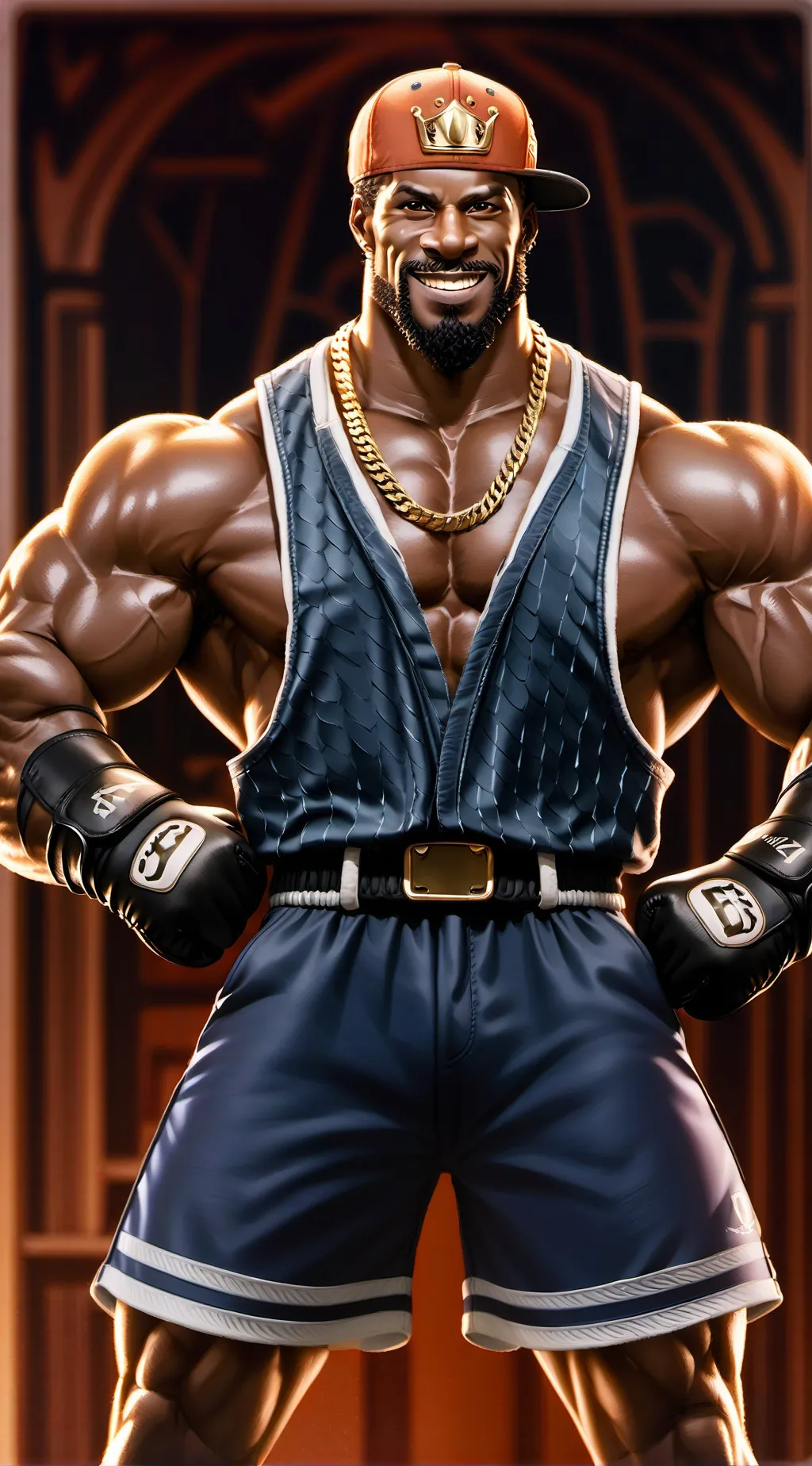 ai character: Ronnie Coleman background