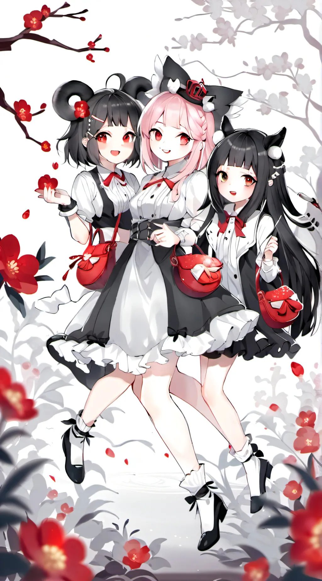 ai character: happy life and lov background