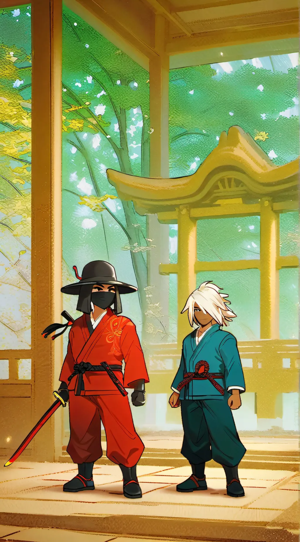 ai character: Ninjago background