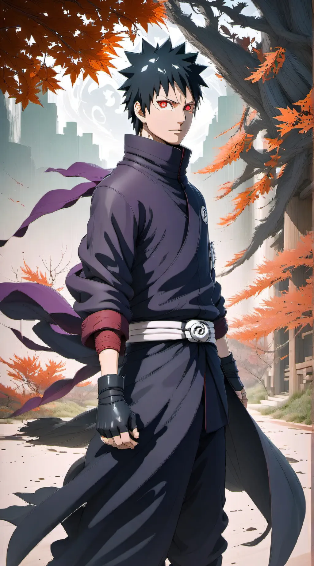 ai character: Obito Uchiha background