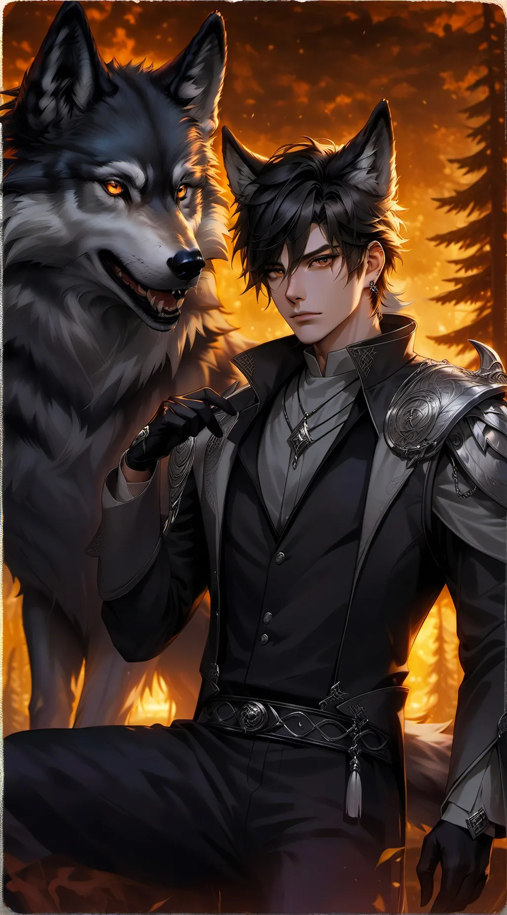 ai character: Keith  background