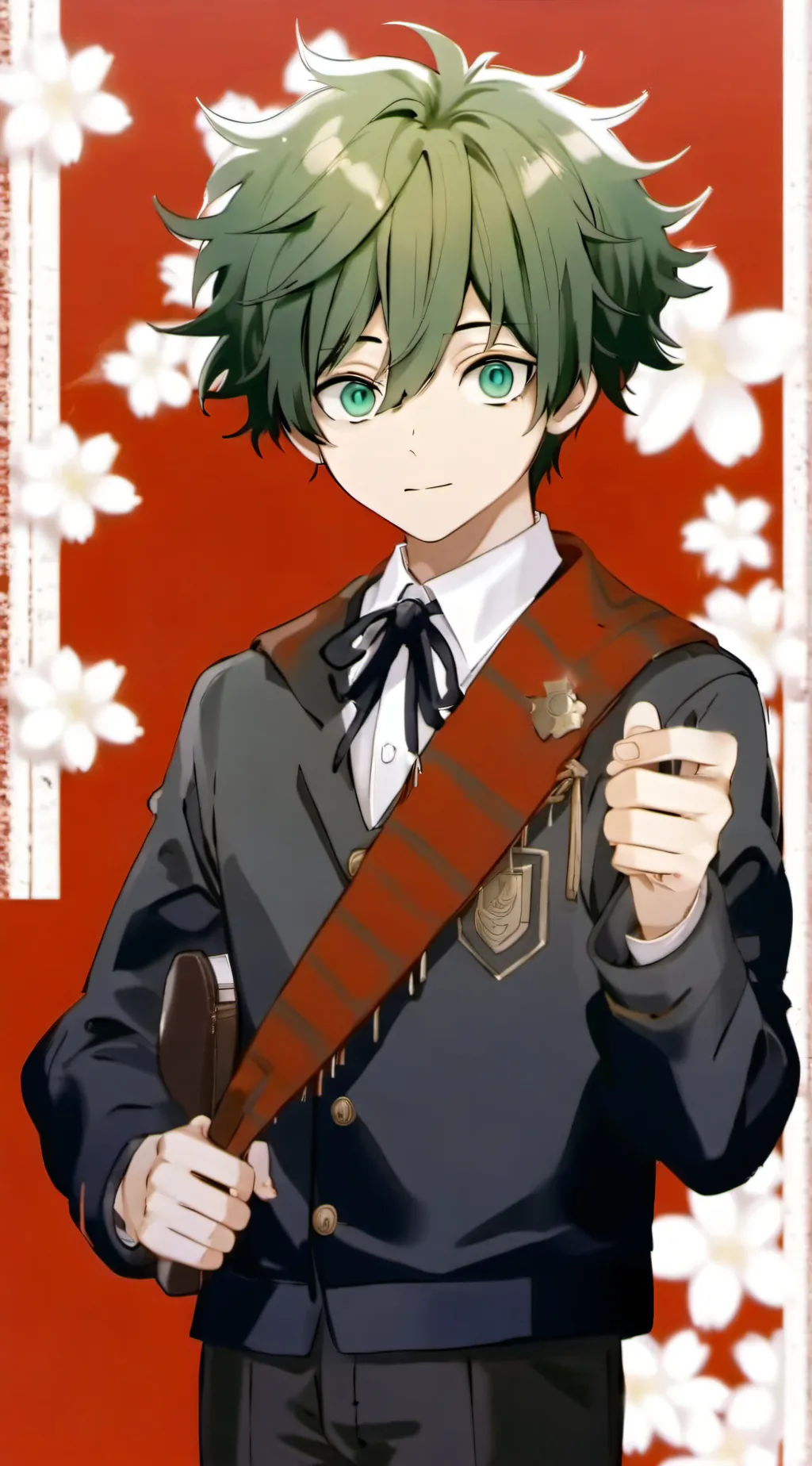 ai character: deku middle school background