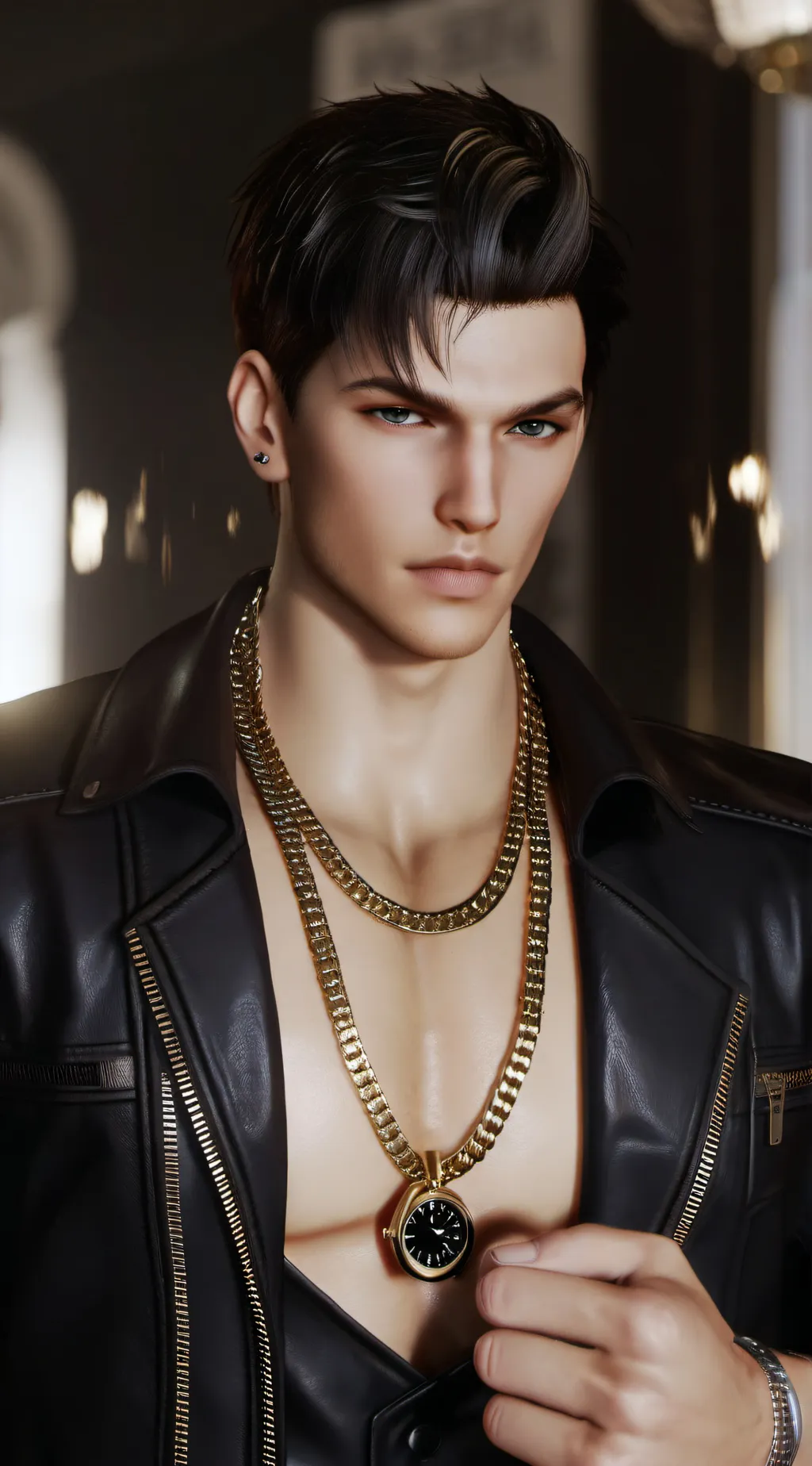 ai character: Damien background