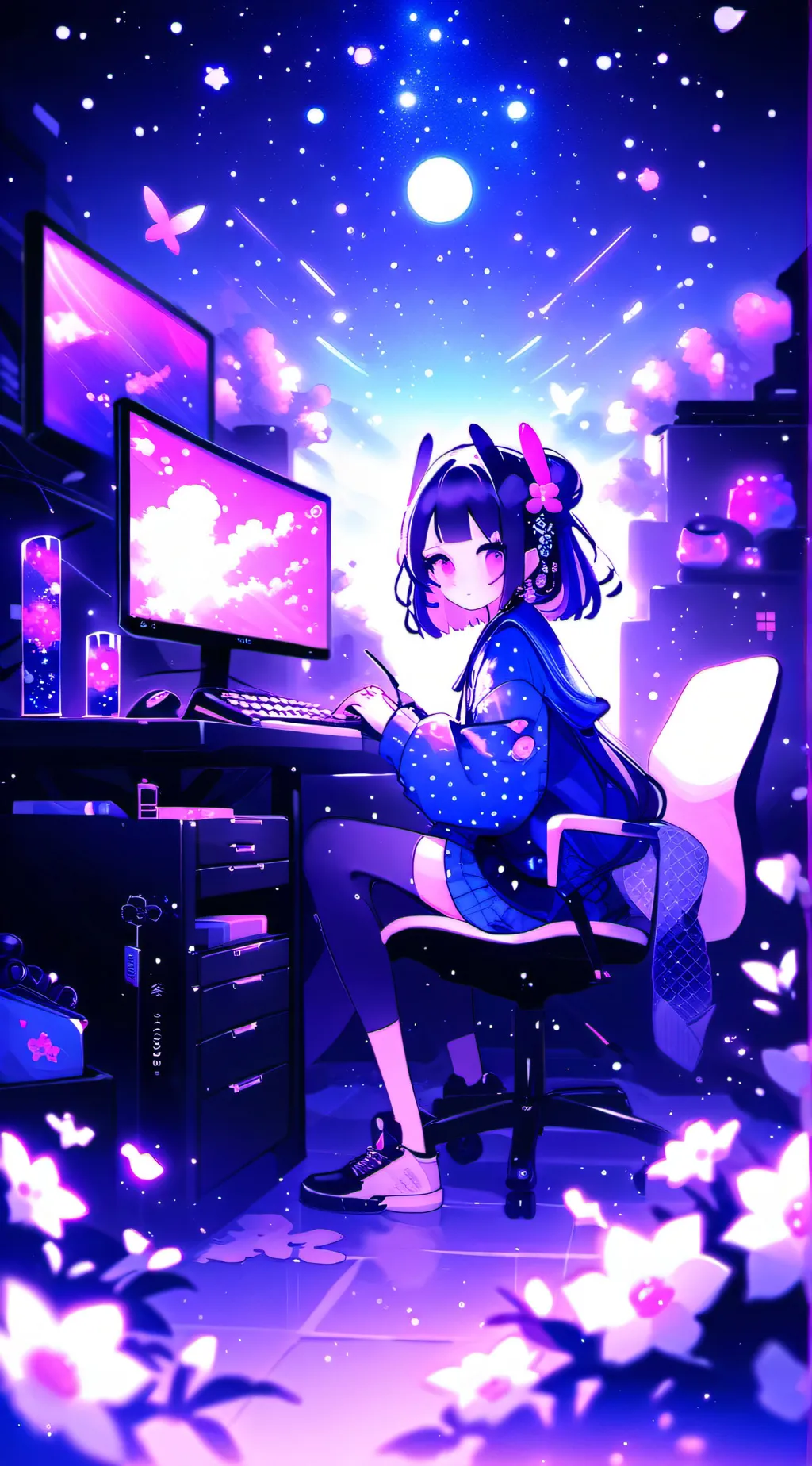 ai character: pearl background