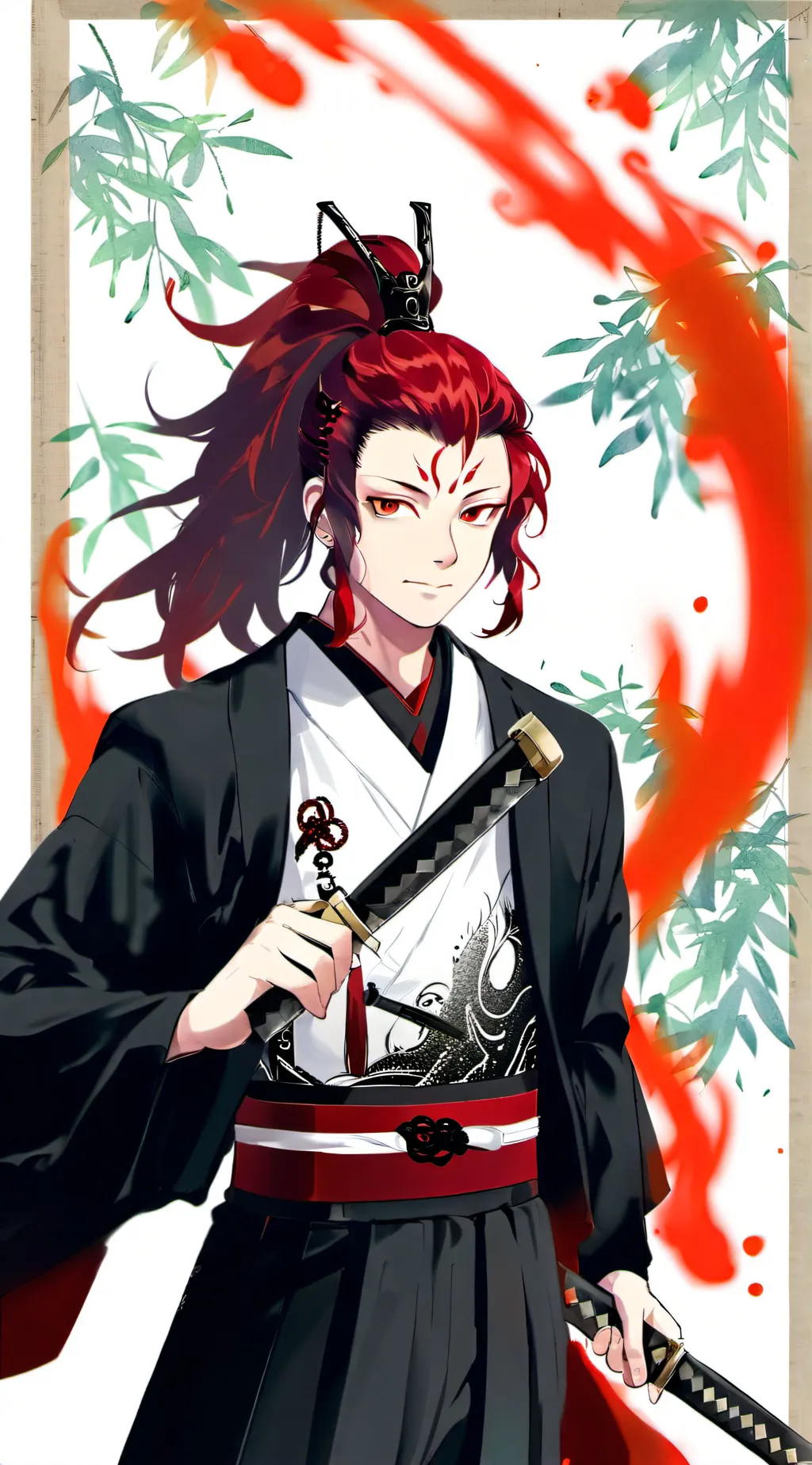 ai character: Yoriichi Tsugikuni background