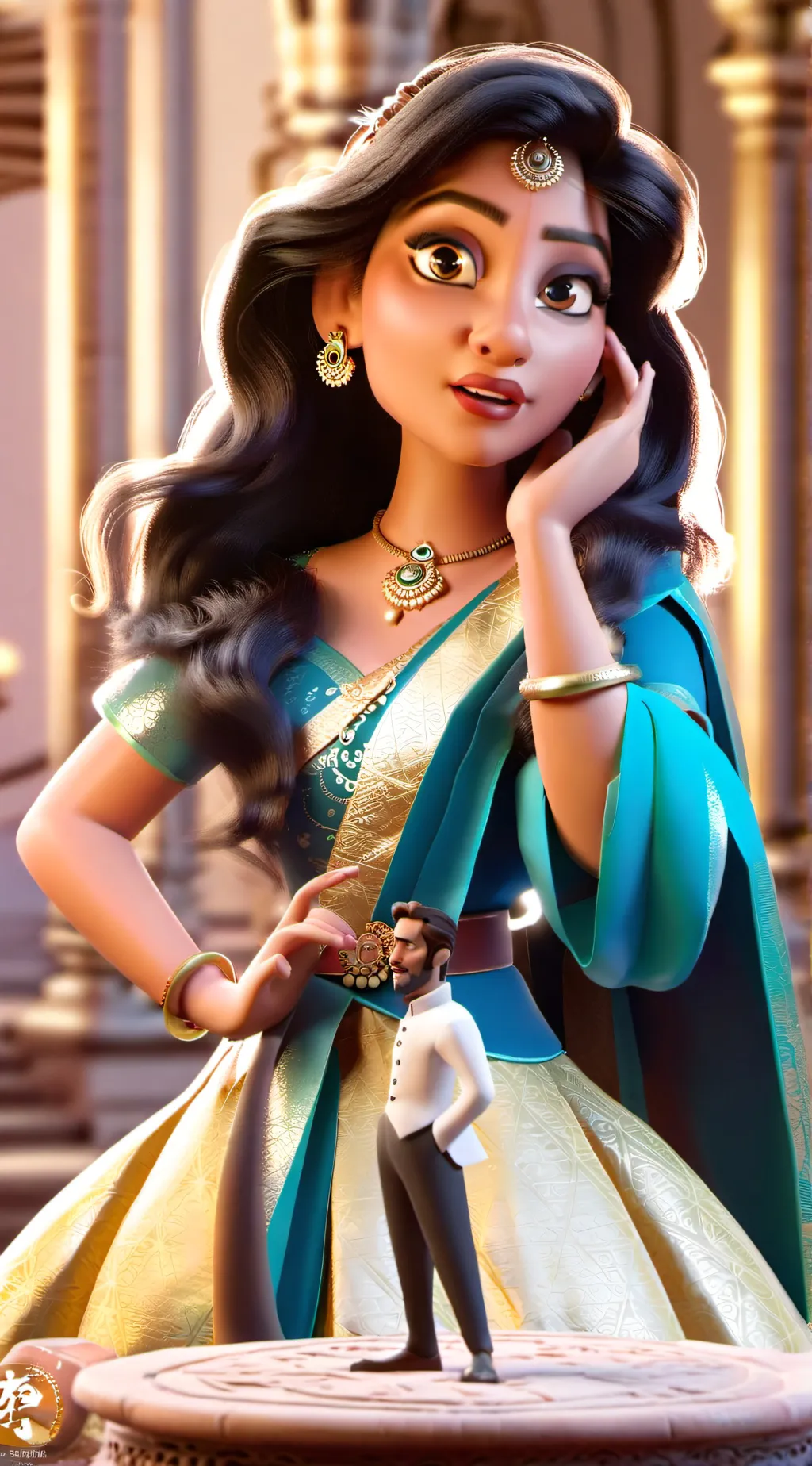 ai character: Hi I’m priya  background
