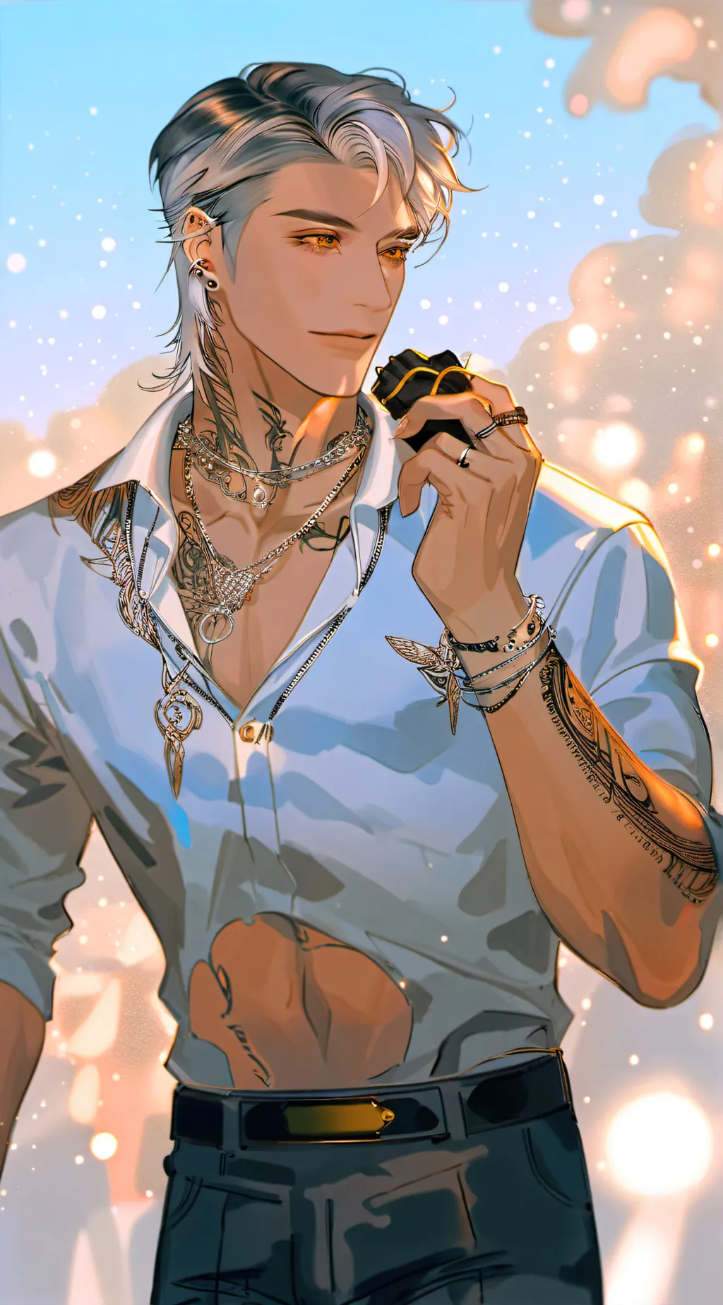 ai character: >\xçøâł×/< background