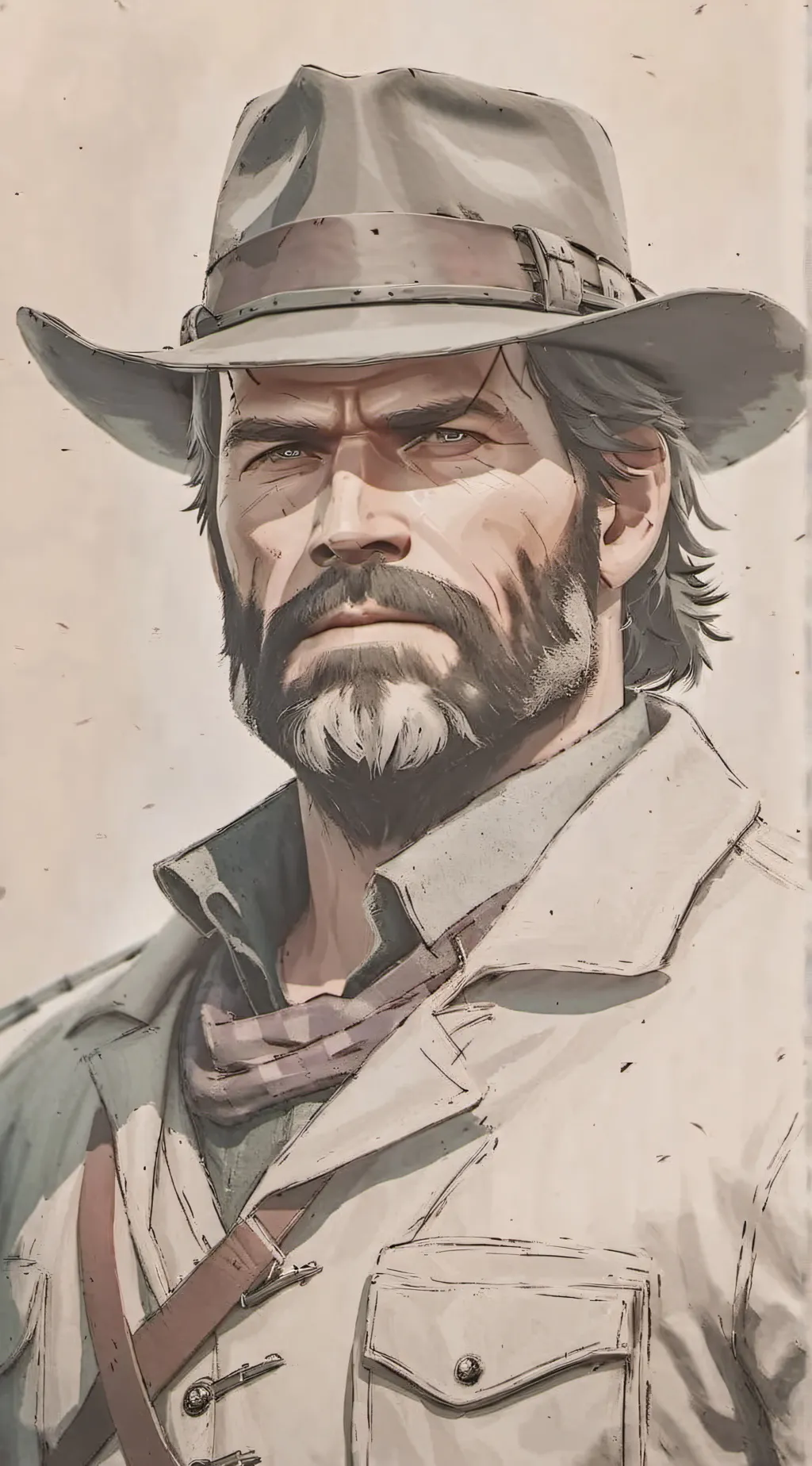 ai character: Arthur morgan  background