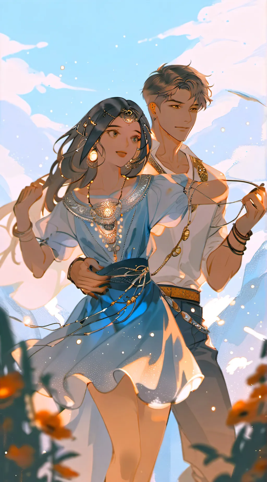 ai character: HH straight  background