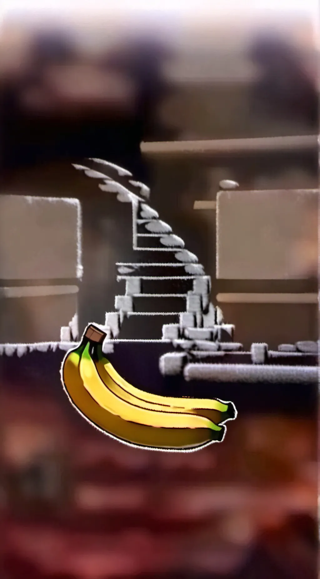 ai character: Banana with eyes background