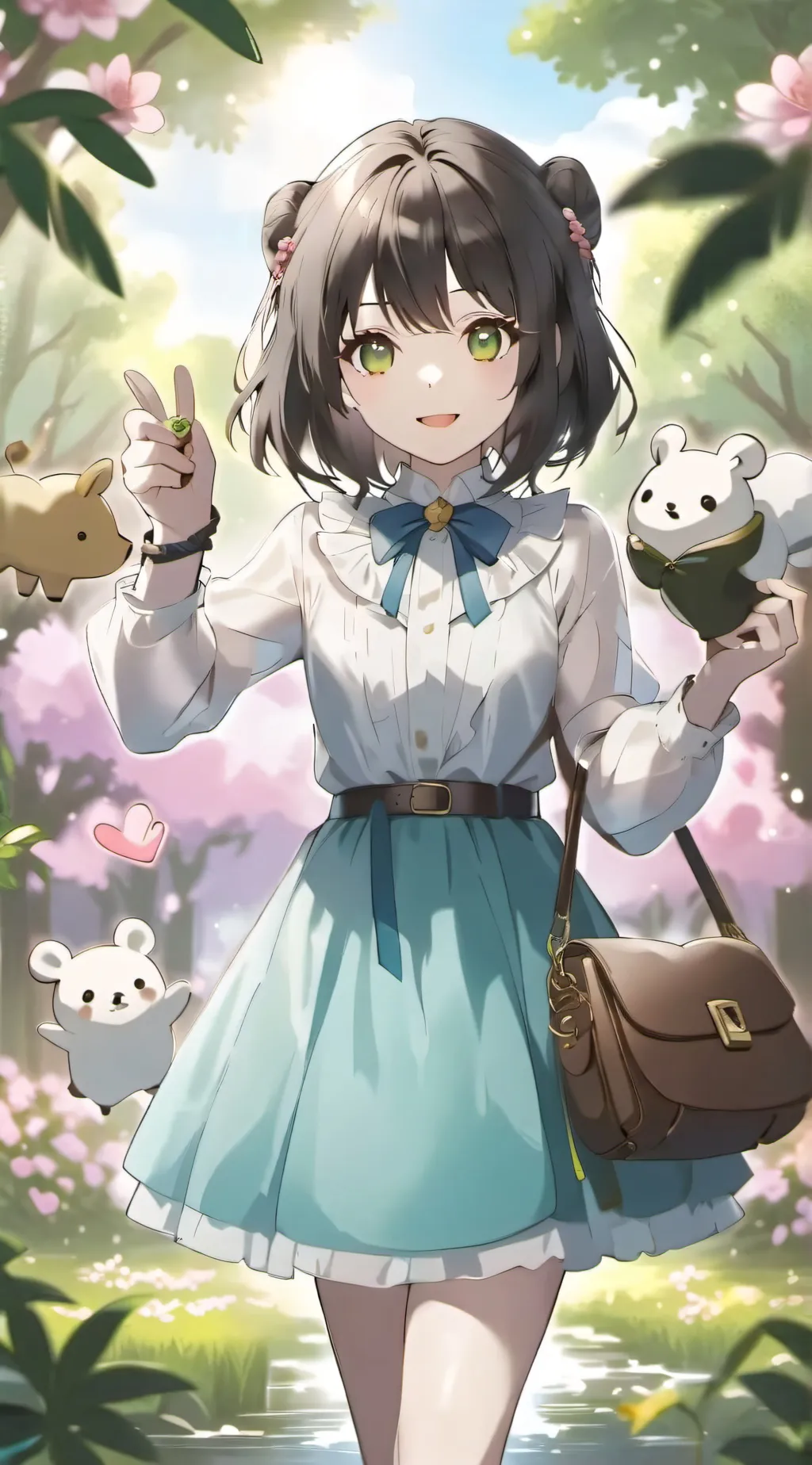 ai character: Zoo background