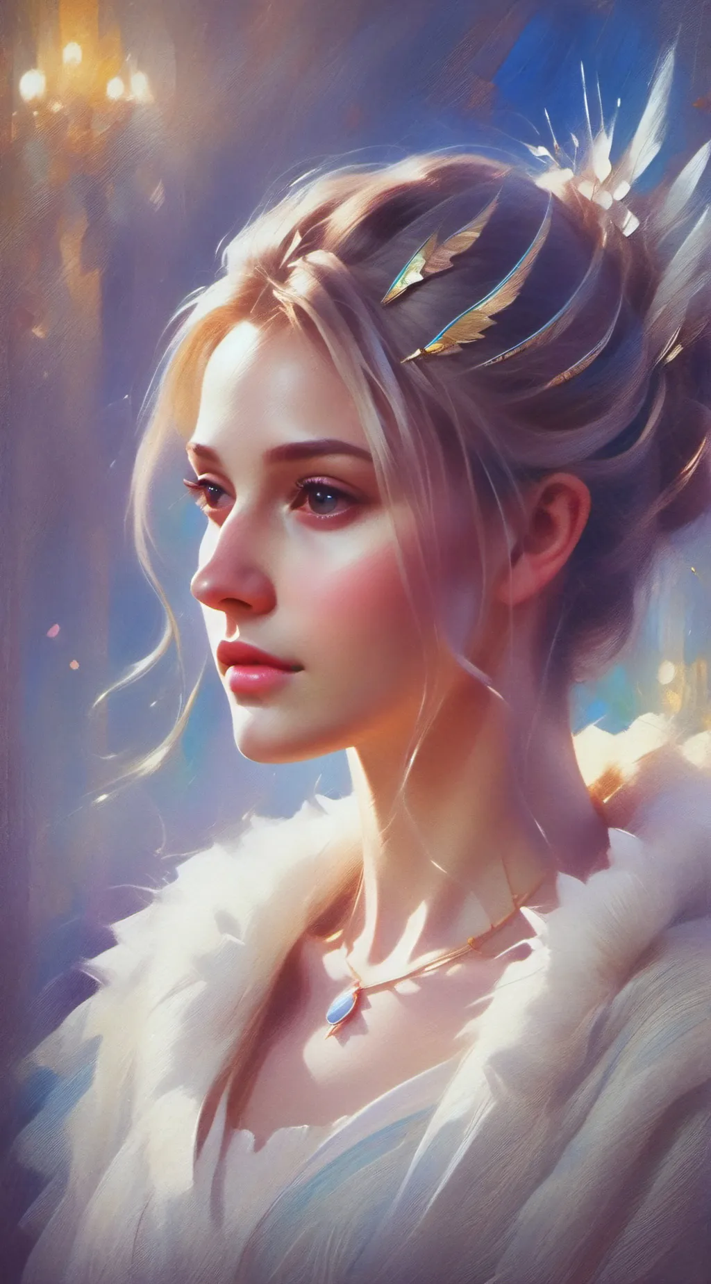 ai character: Air Goddess Aubrey background