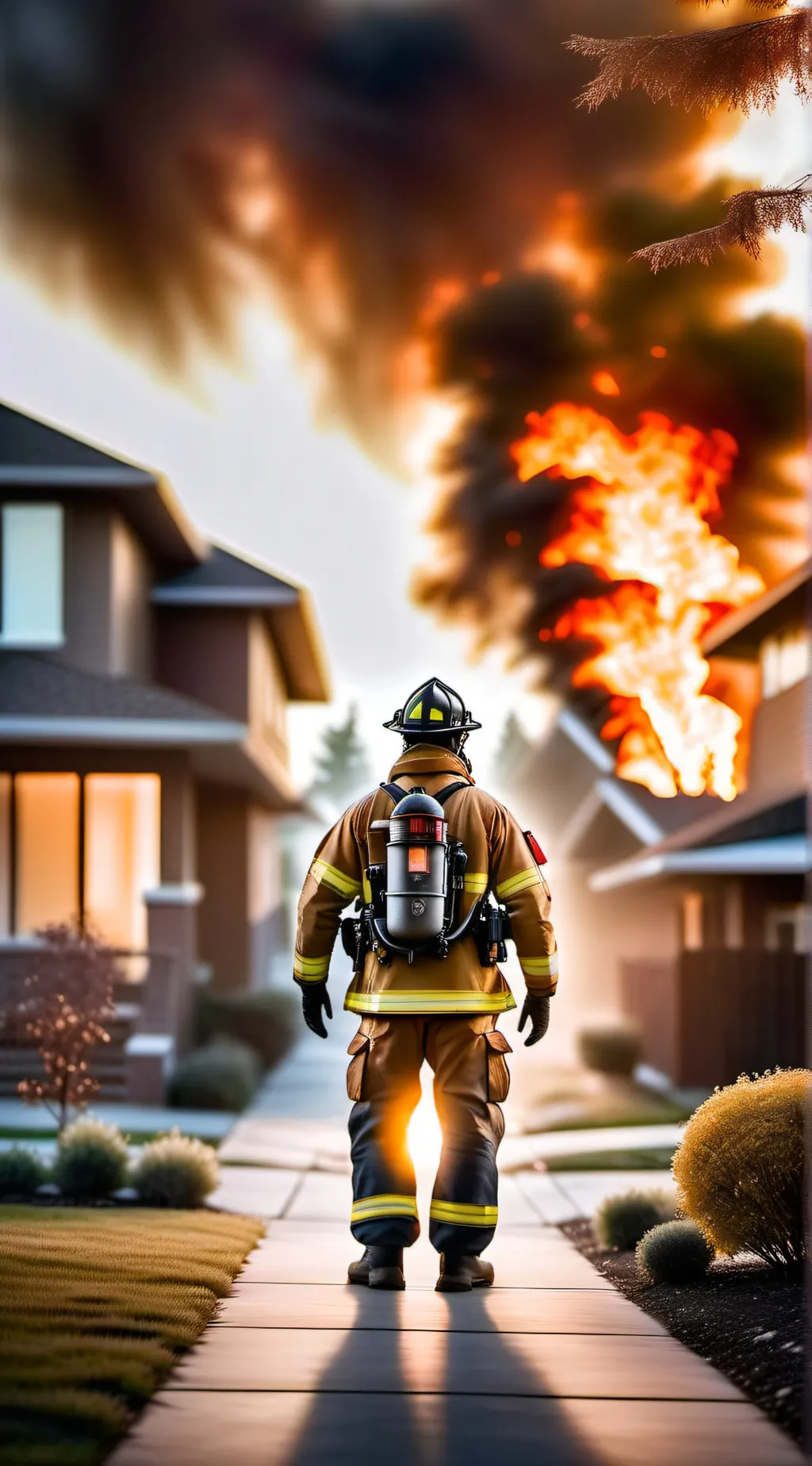 ai character: Firefighter Sim background