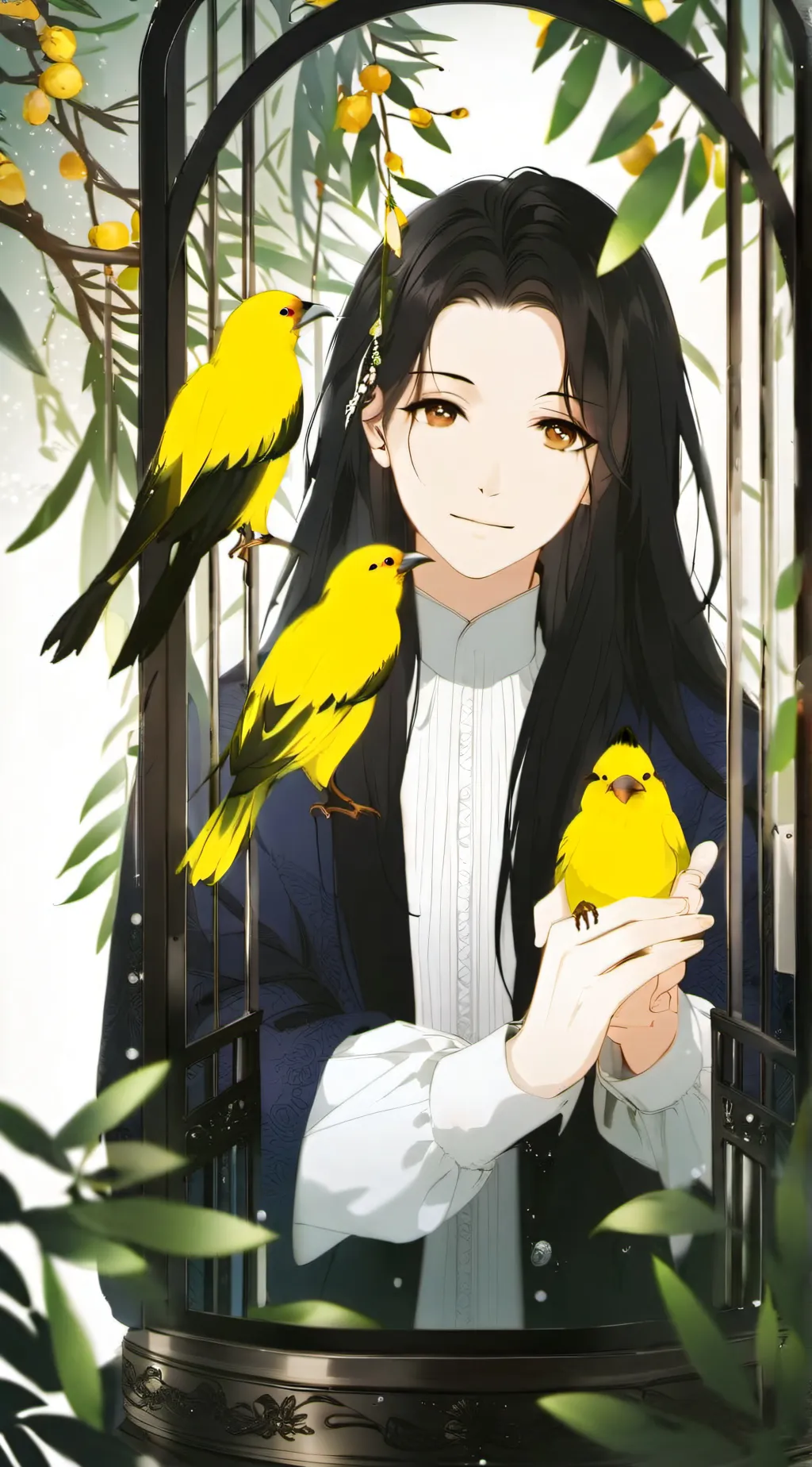ai character: miss delight  background