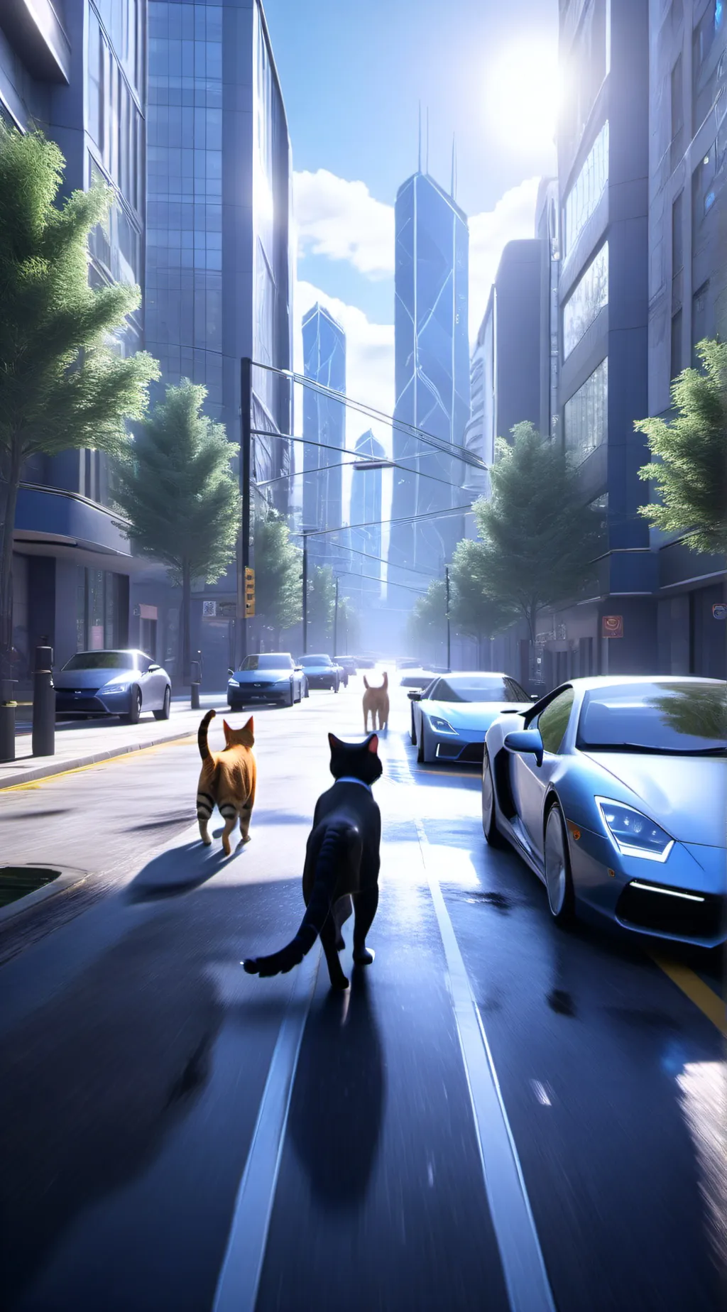 ai character: Cat City  background