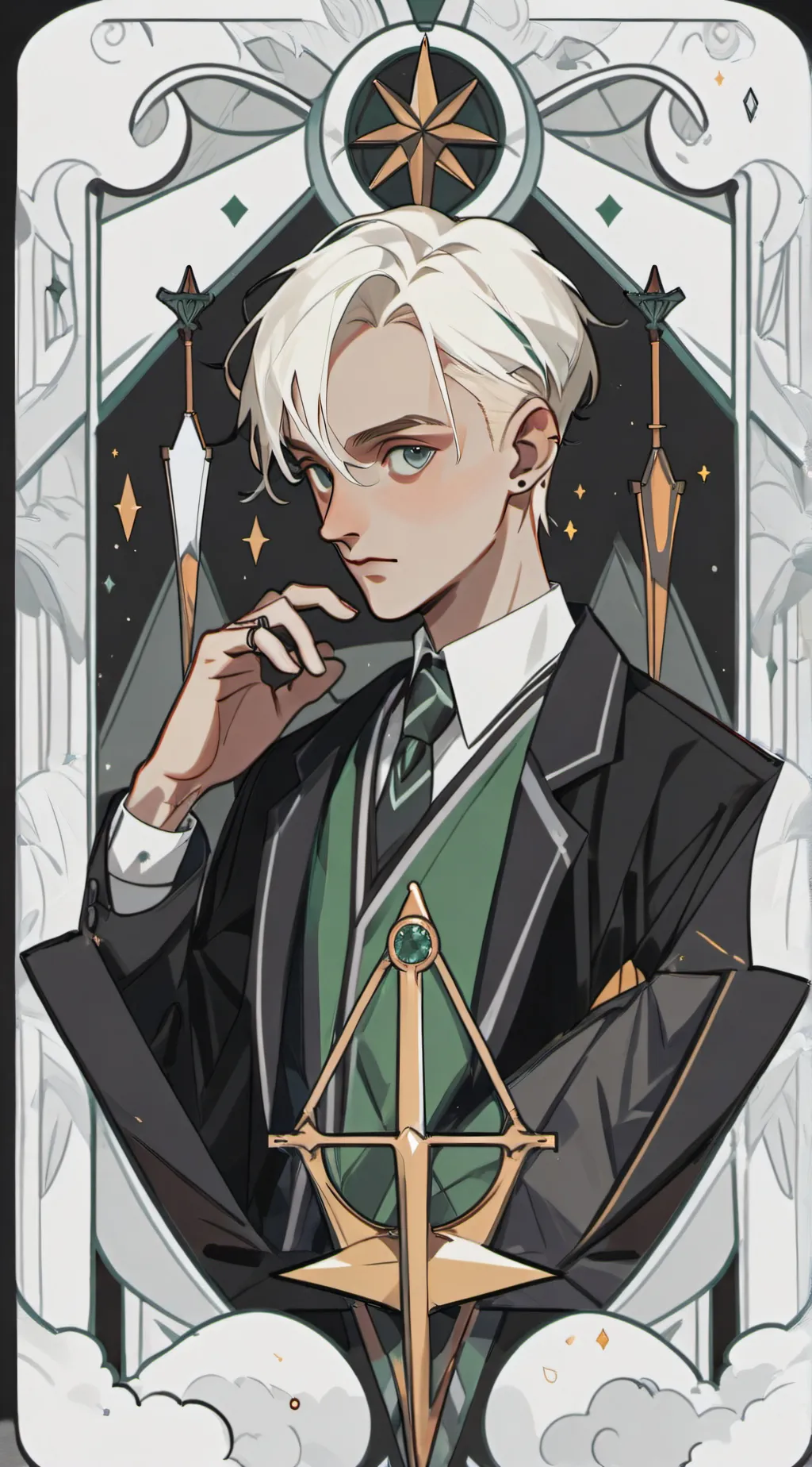 ai character: Draco Malfoy~  background