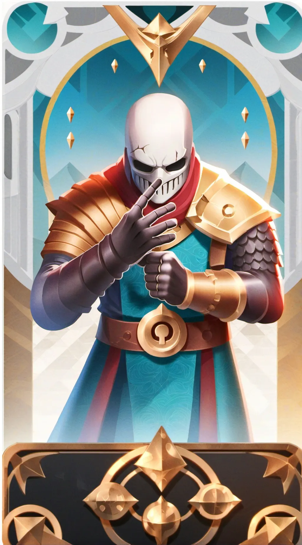 ai character: Sans the skeleton background