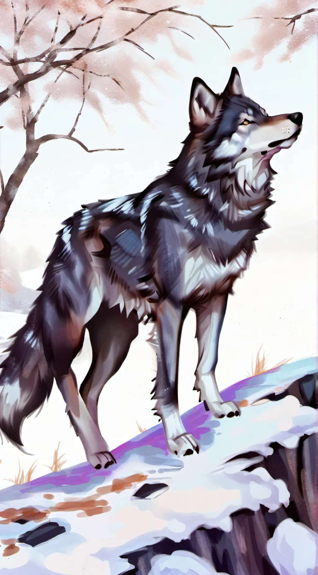 ai character: Rich wolf background