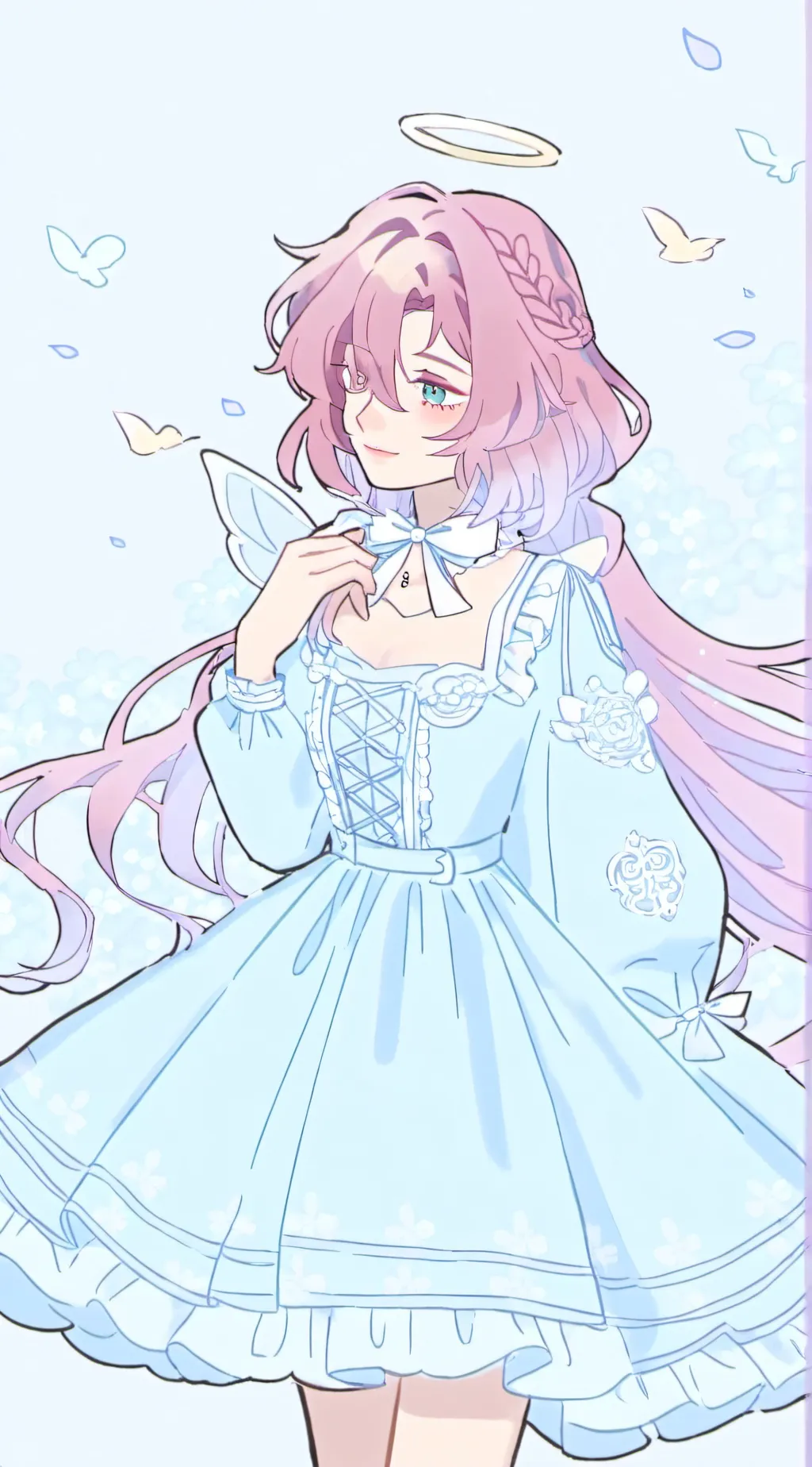 ai character: Rosé background