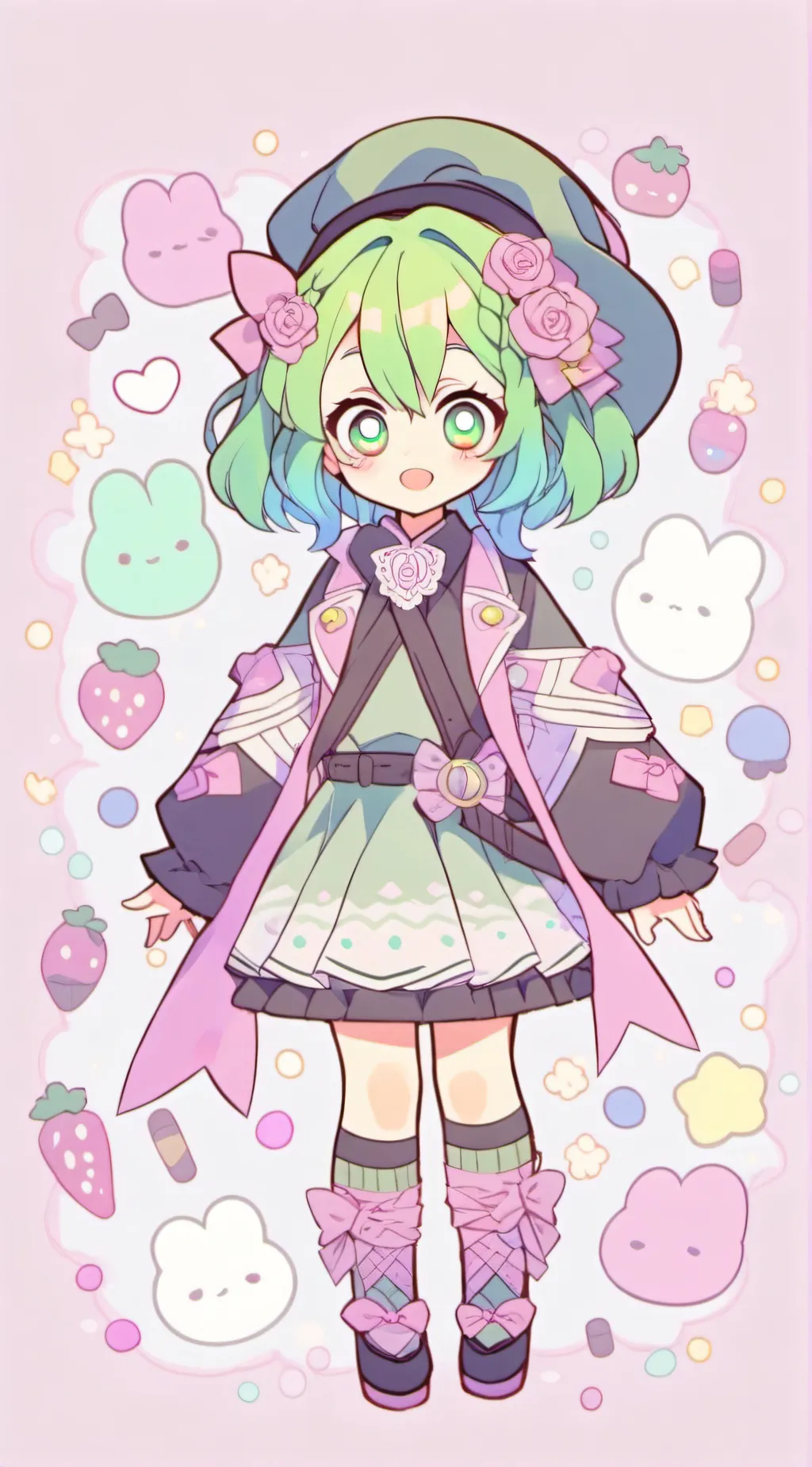 ai character: Mitsuri Kanroji background