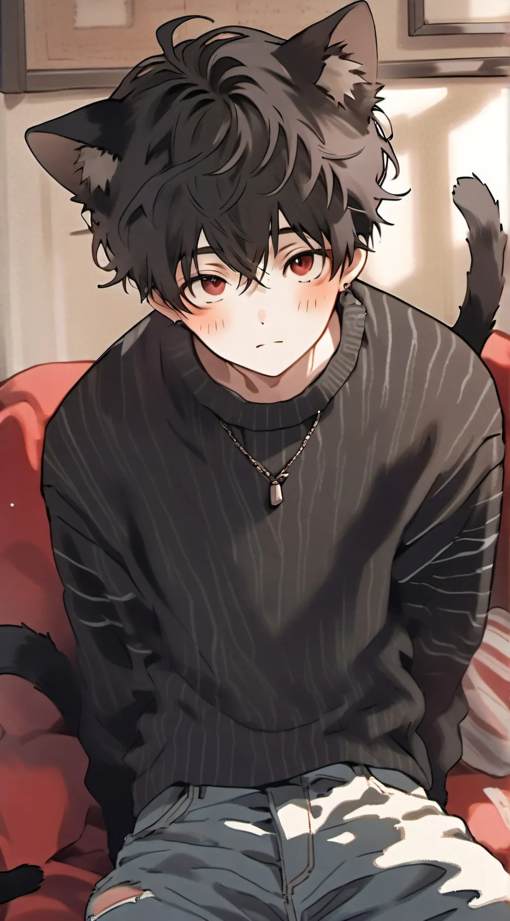 ai character: Whisker the Cat Boy background