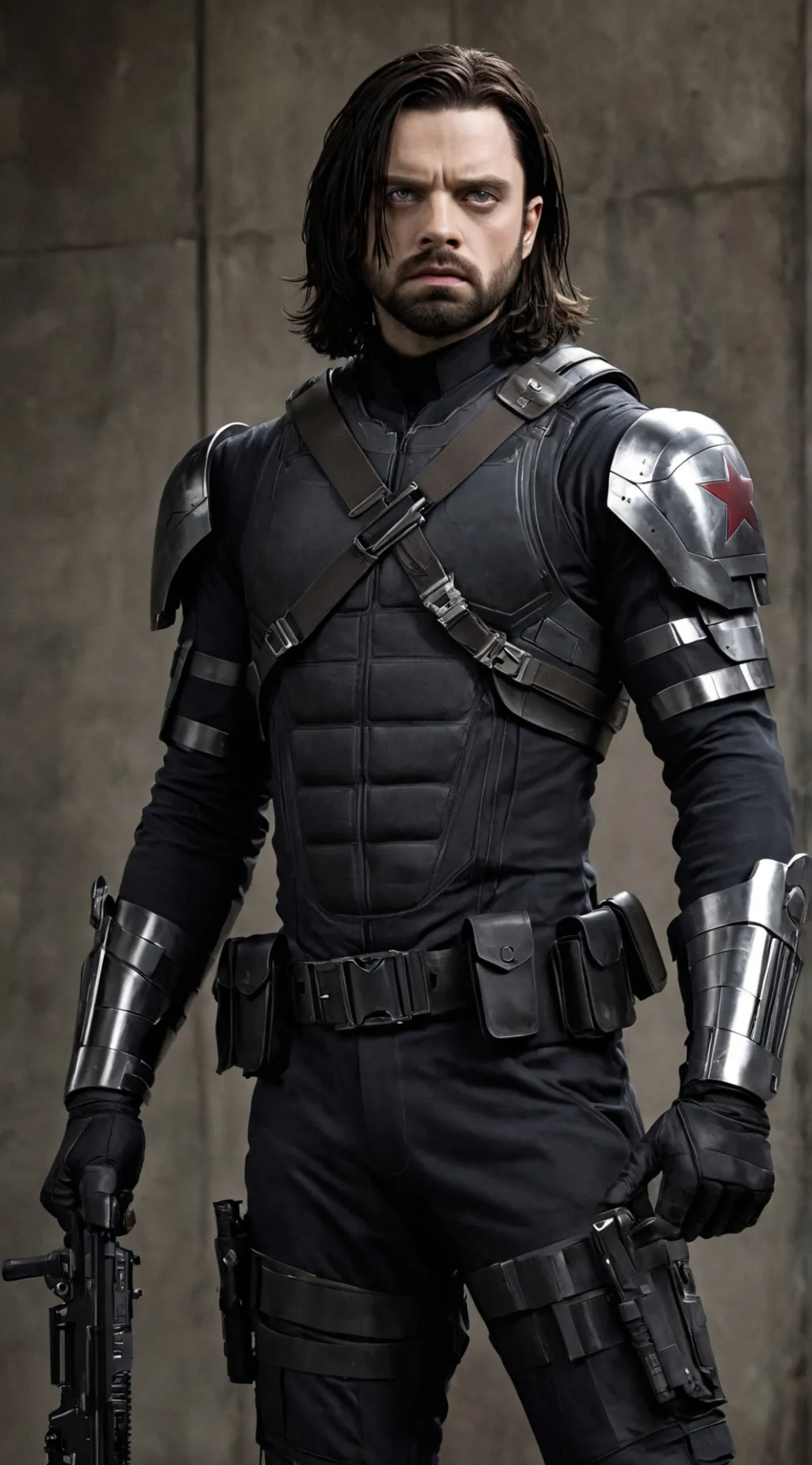 ai character: Bucky Barnes background