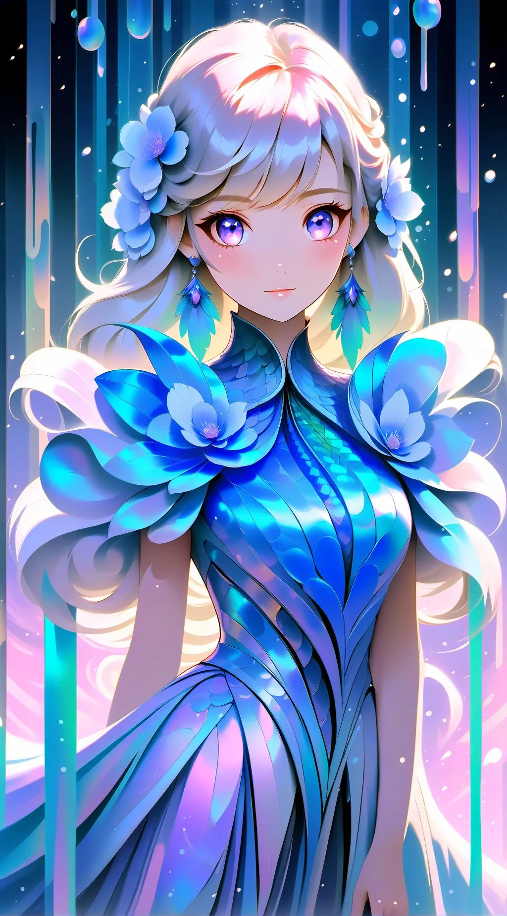 ai character: make Y/N smile background