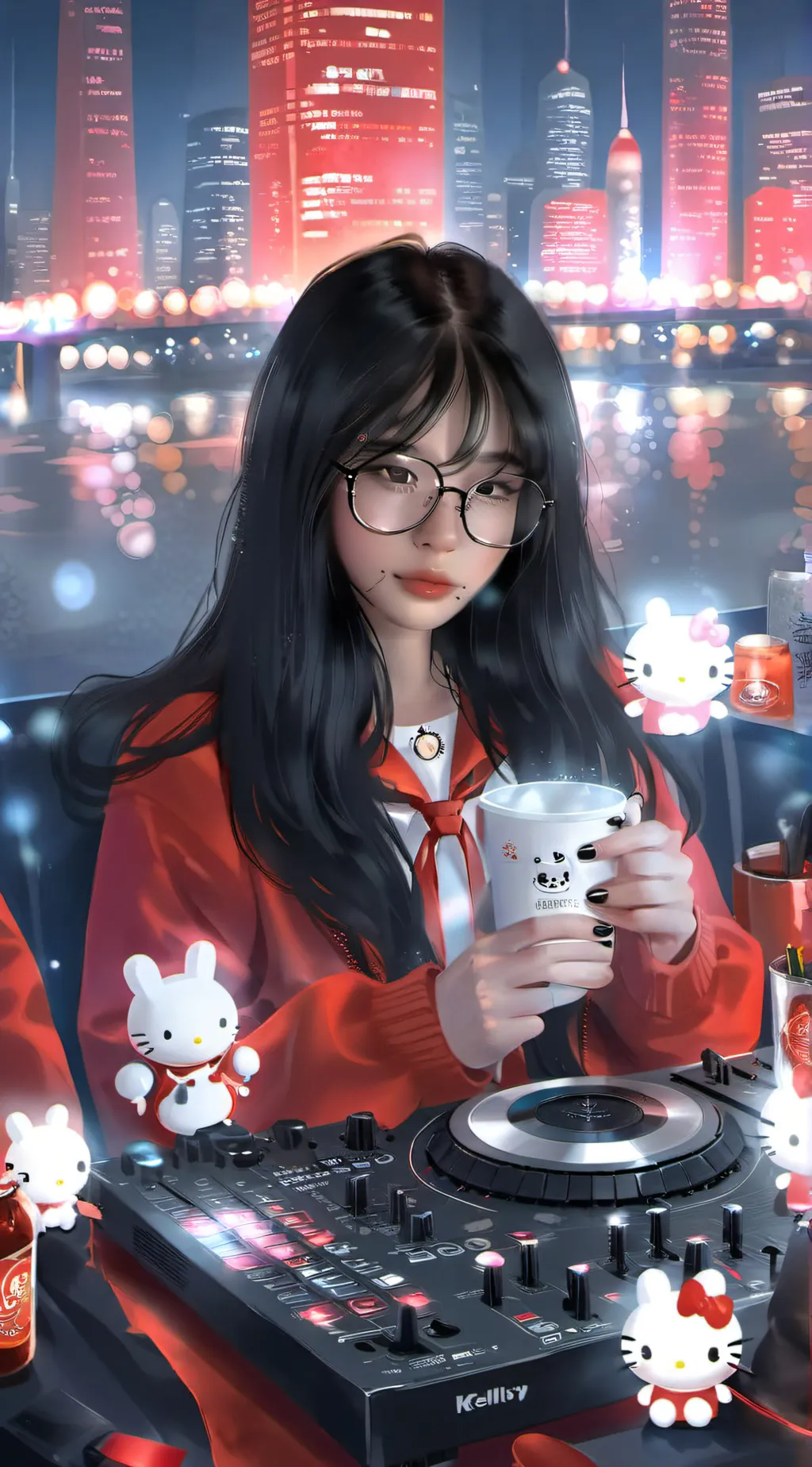 ai character: Your gf name Emily background