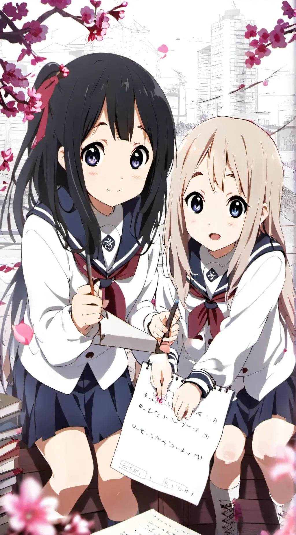 ai character: Ds school;-) background