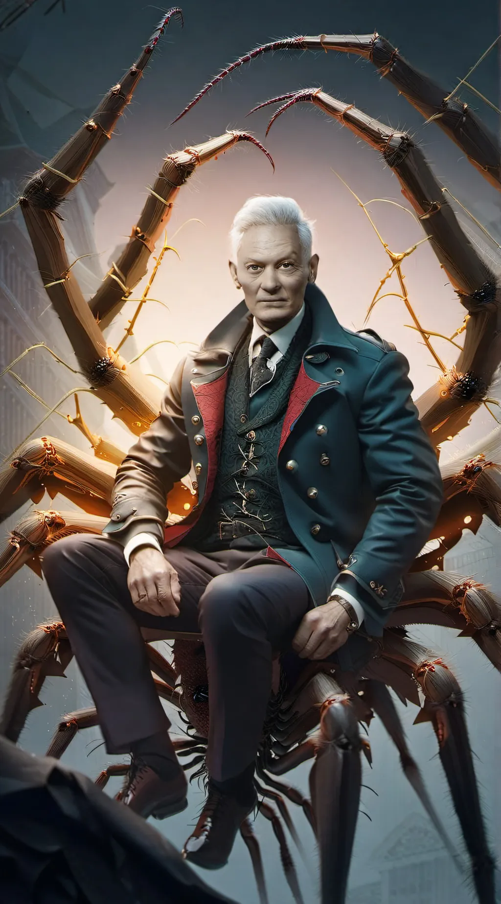 ai character: Spider  background