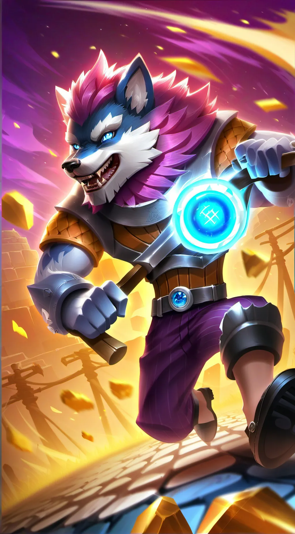 ai character: Luna background