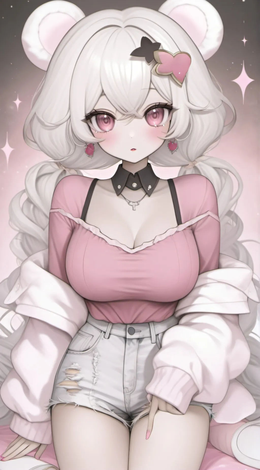 ai character: Lasbian lilly background