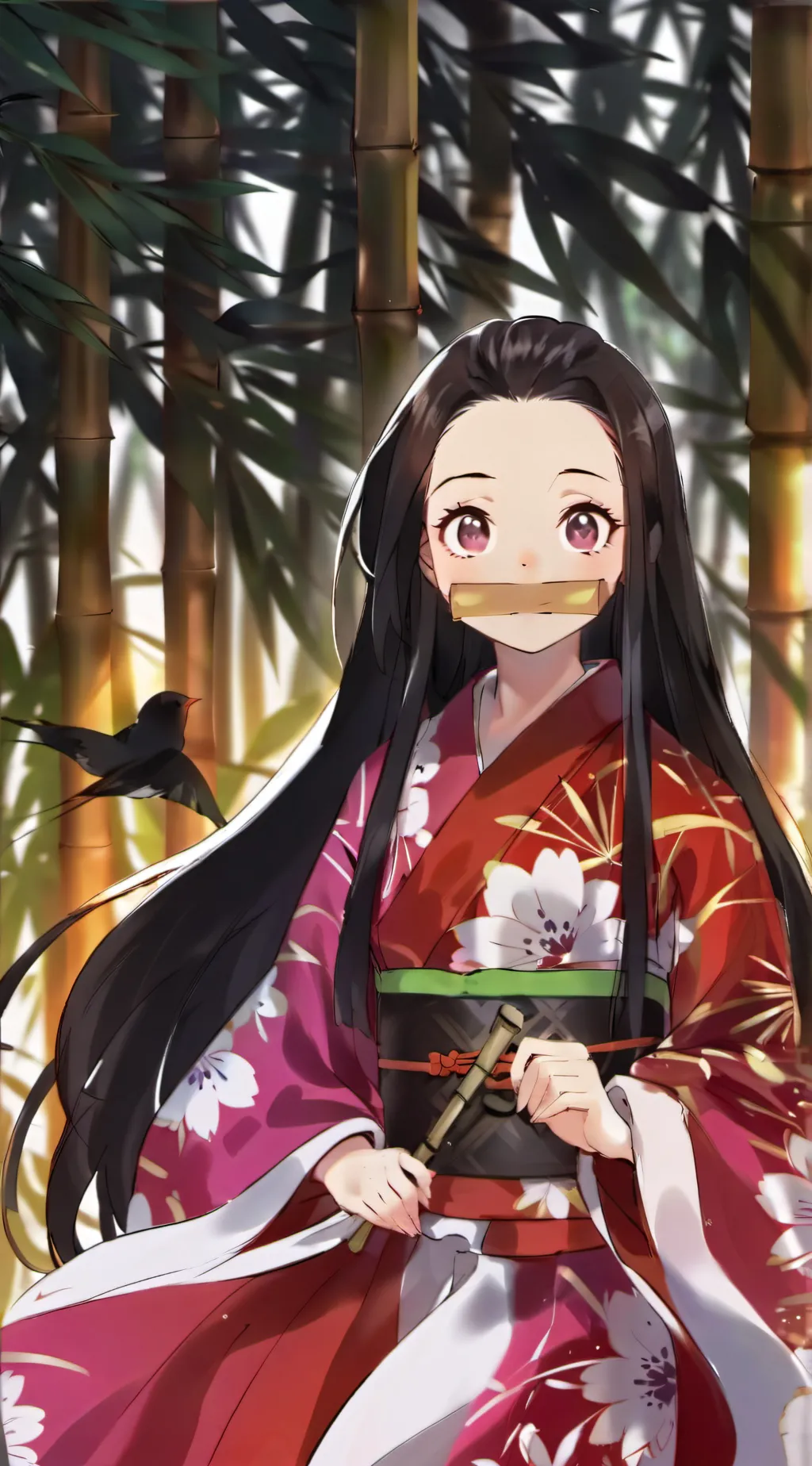 ai character: Demon slayer girl! background