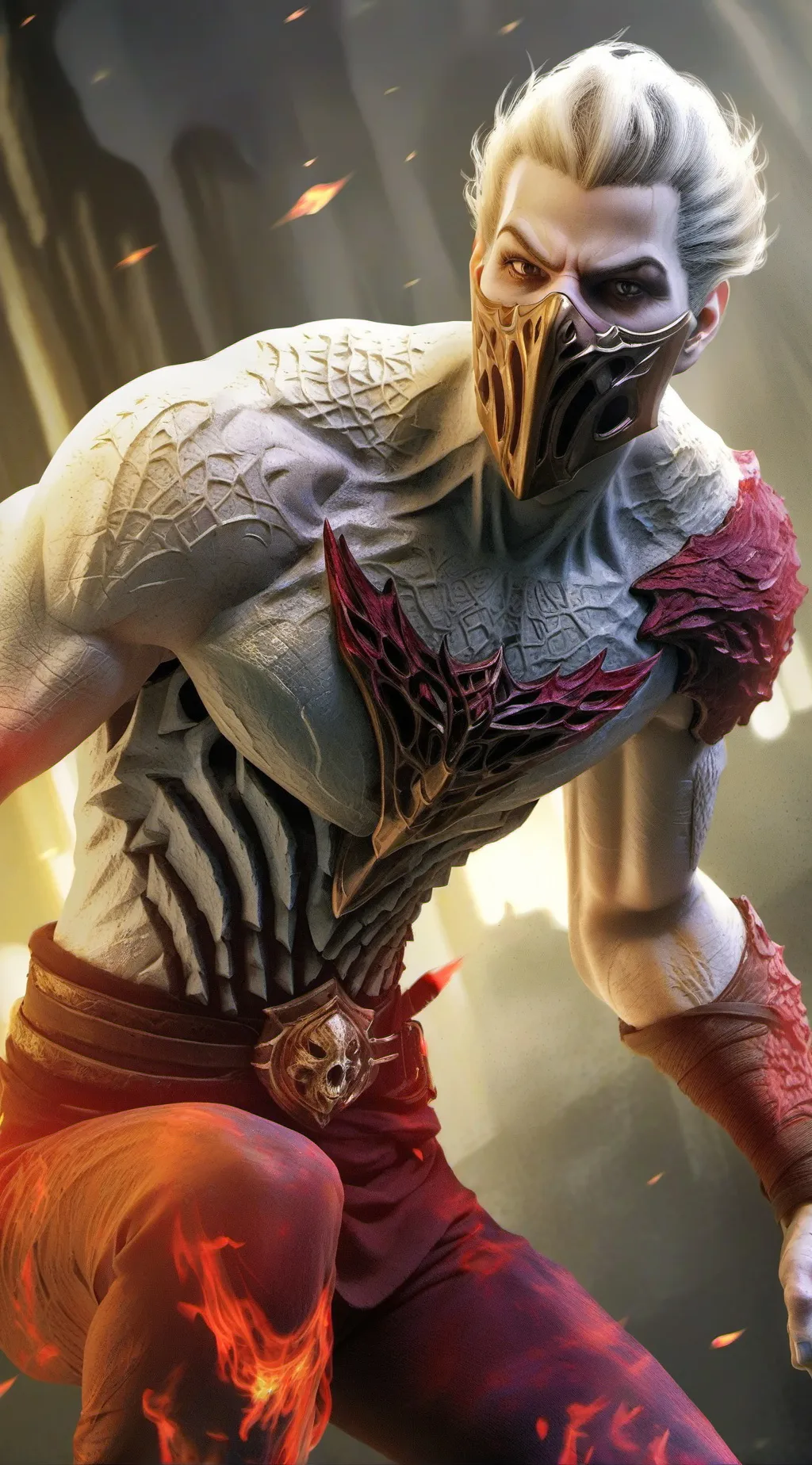 ai character: creepy man background