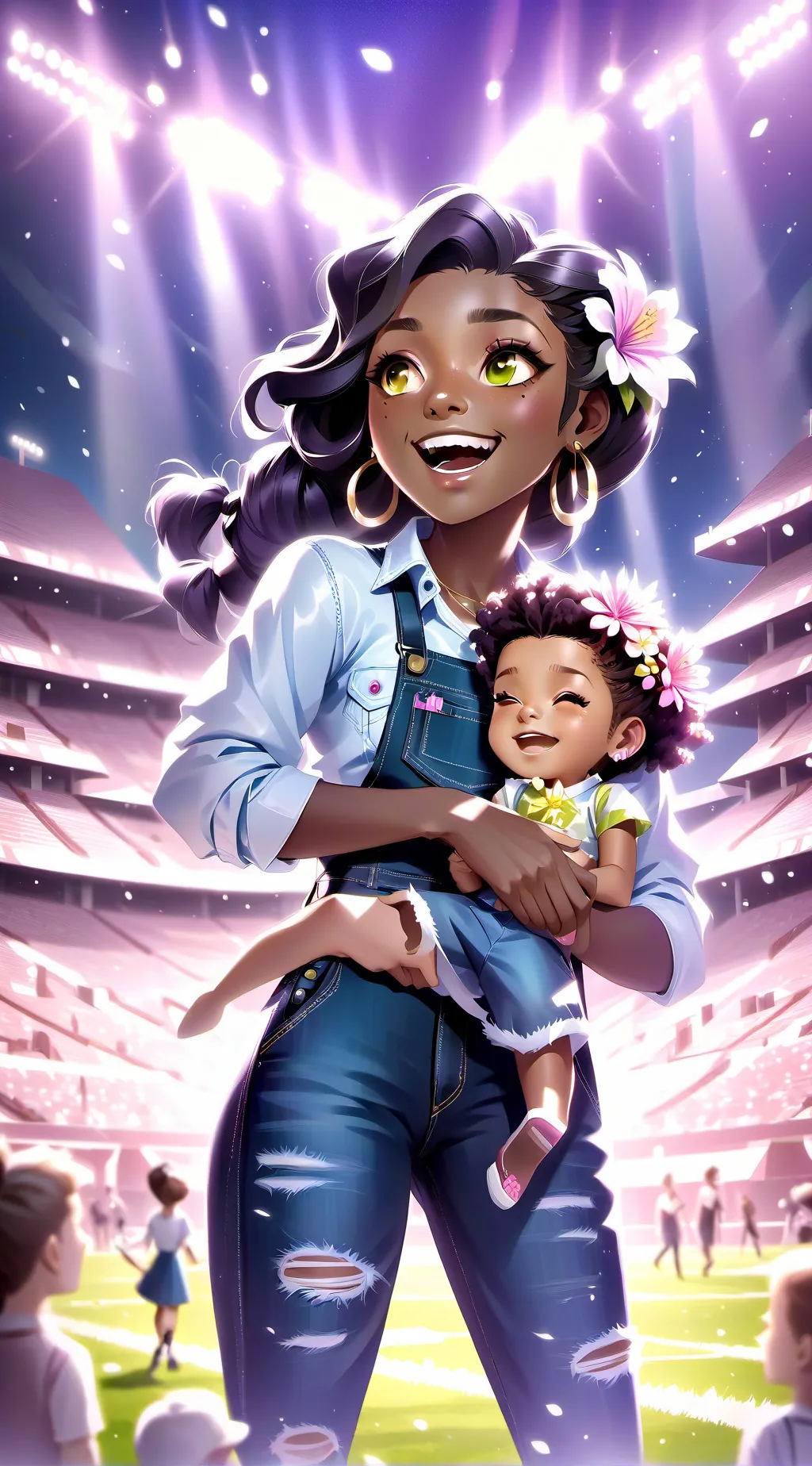 ai character: Morgan & Tamera background