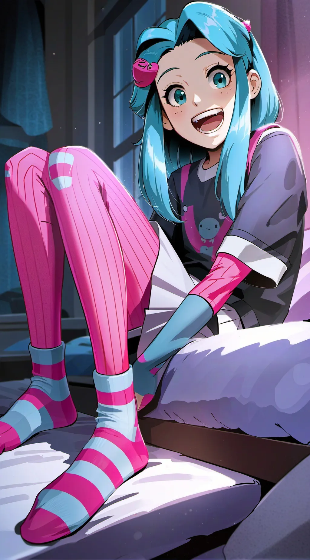 ai character: Amber background